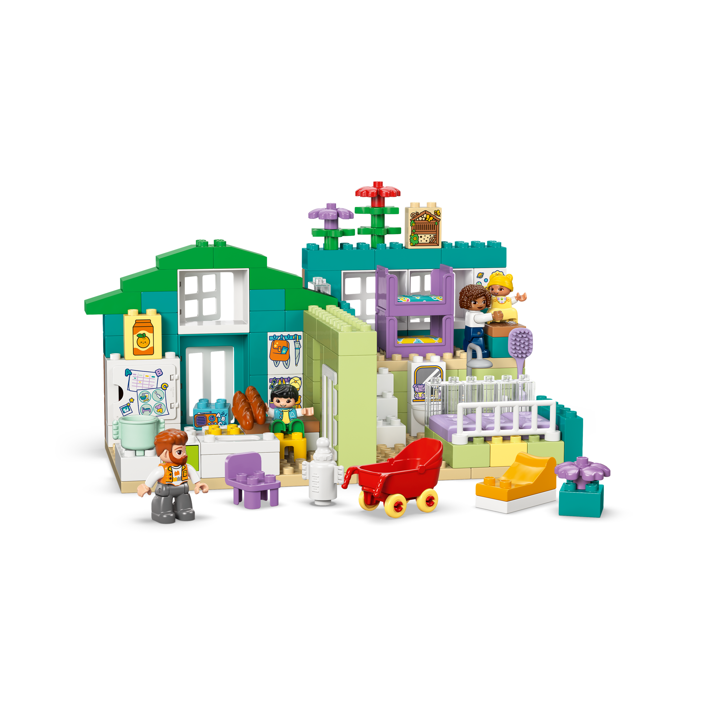 3 In 1 Modern Family House With Figures - Image 3