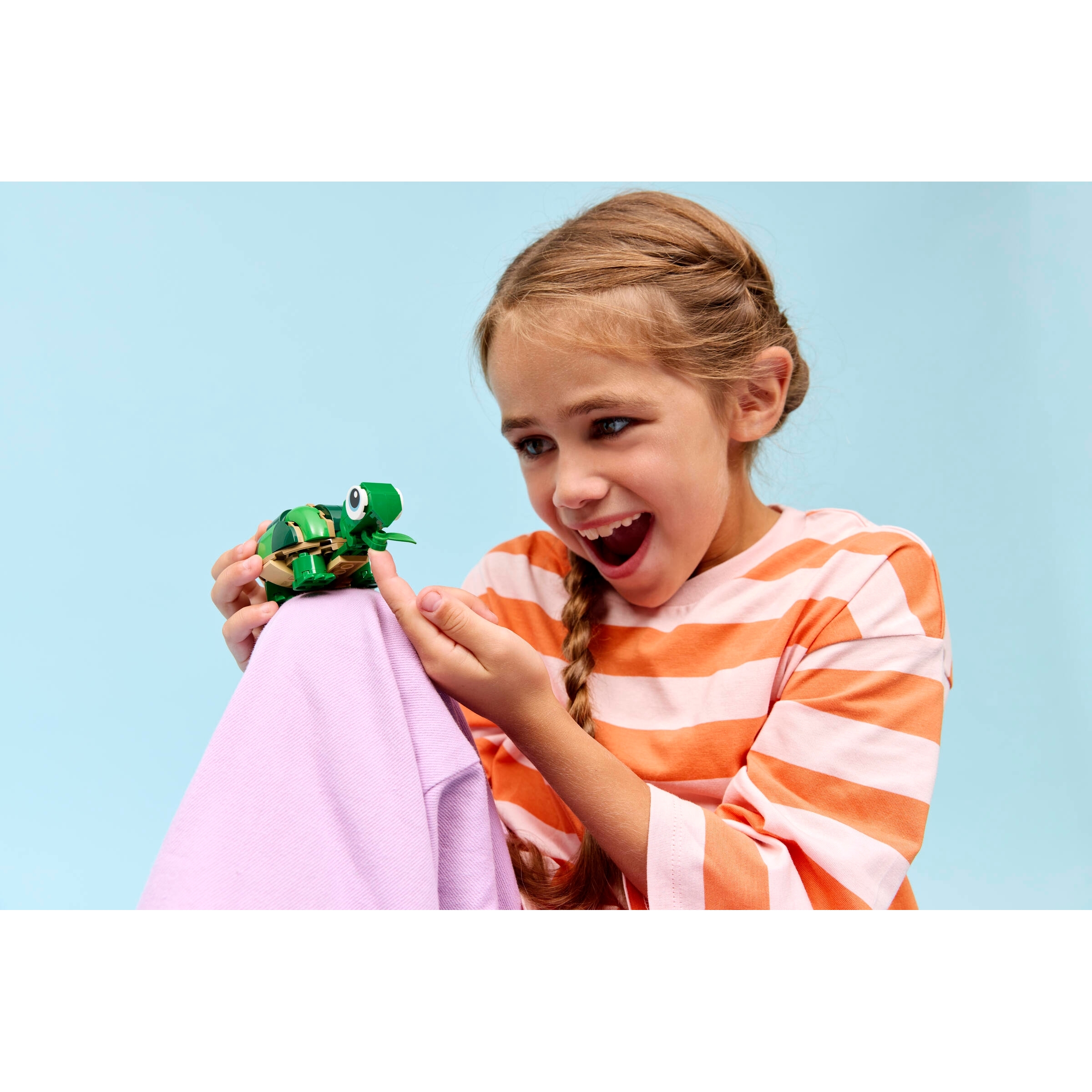 Turtle With A Water Lily Flower - Image 6