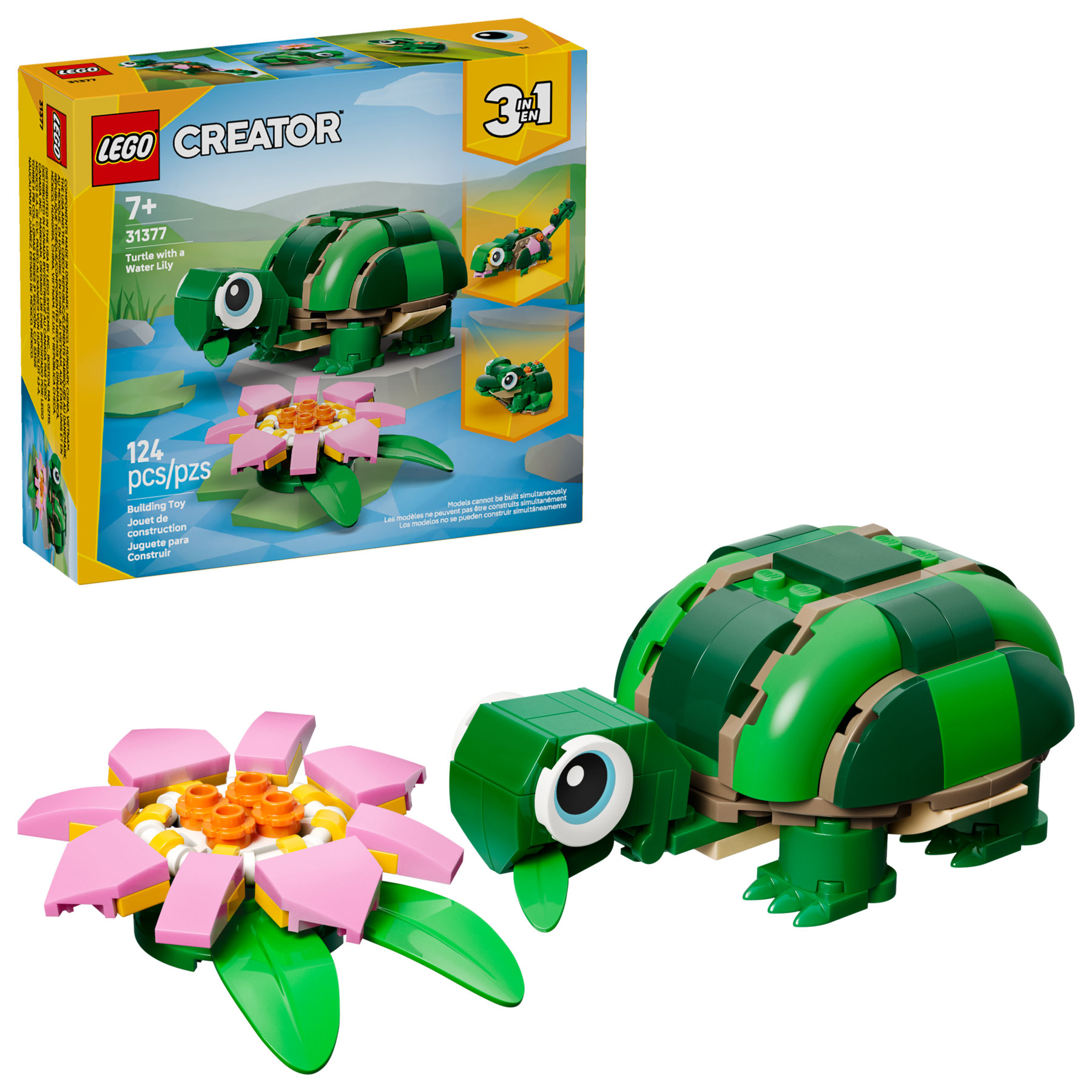 Turtle With A Water Lily Flower - Image 2