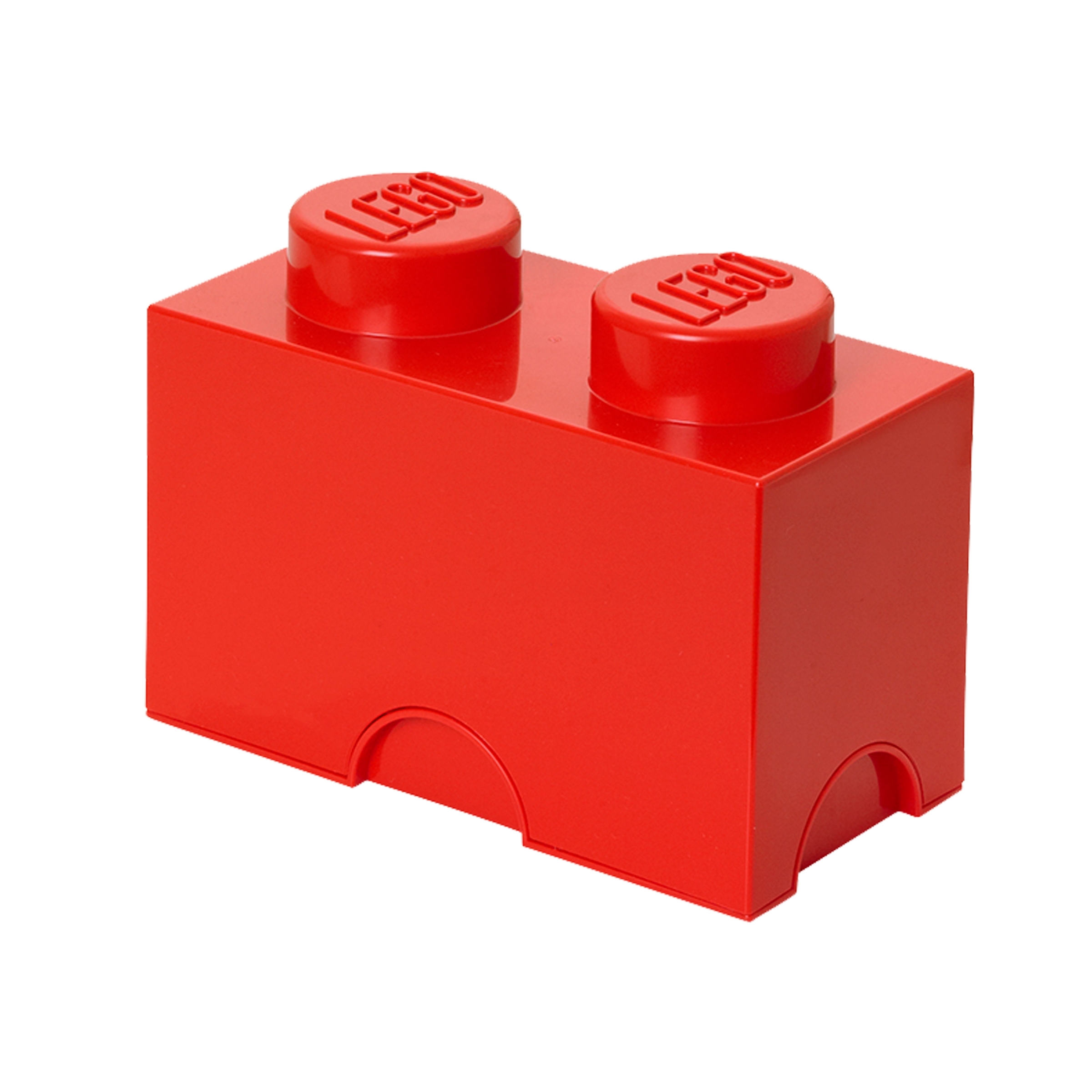 Lego 2-Stud Red Storage Brick