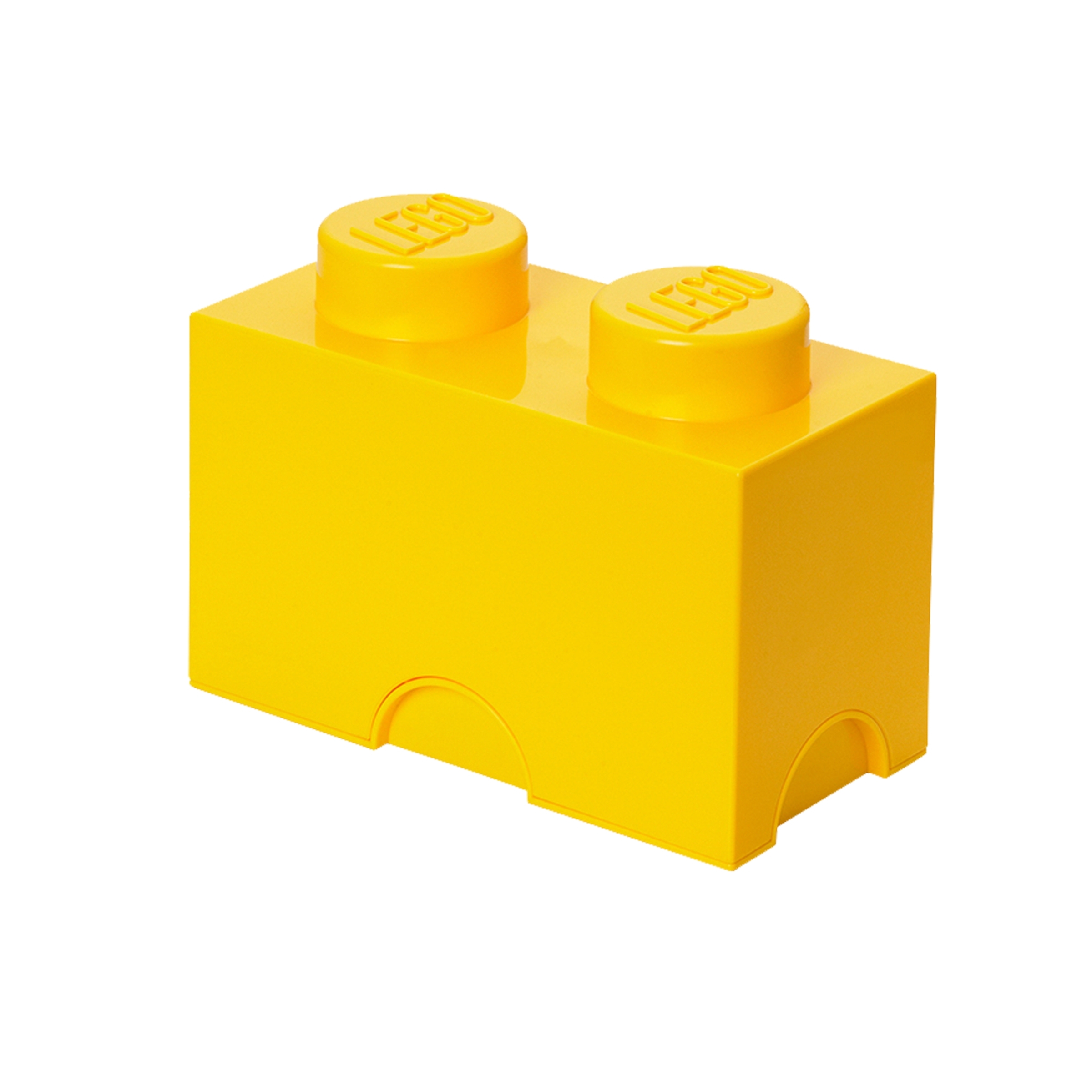 Lego 2-Stud Yellow Storage Brick