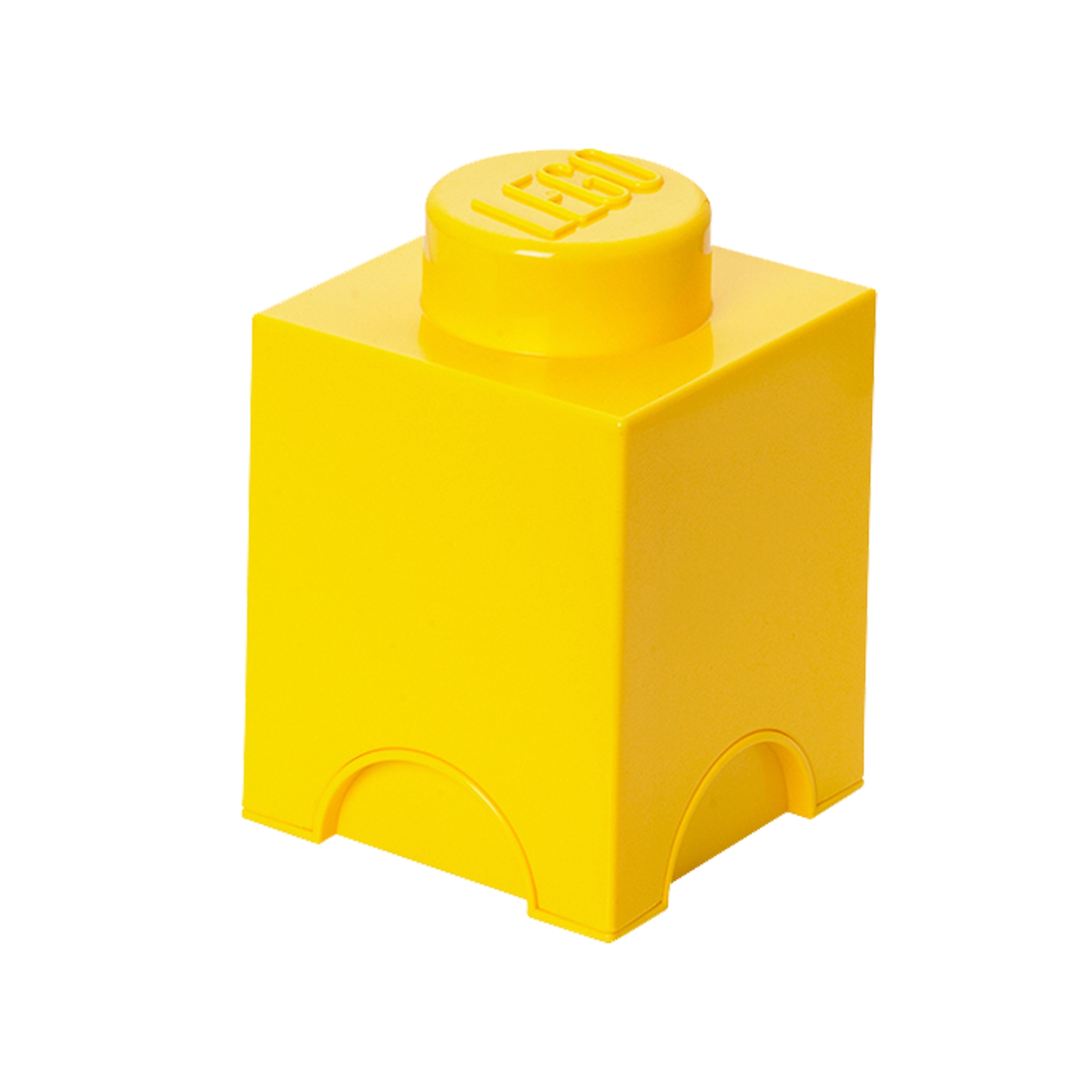 Lego 1-Stud Yellow Storage Brick