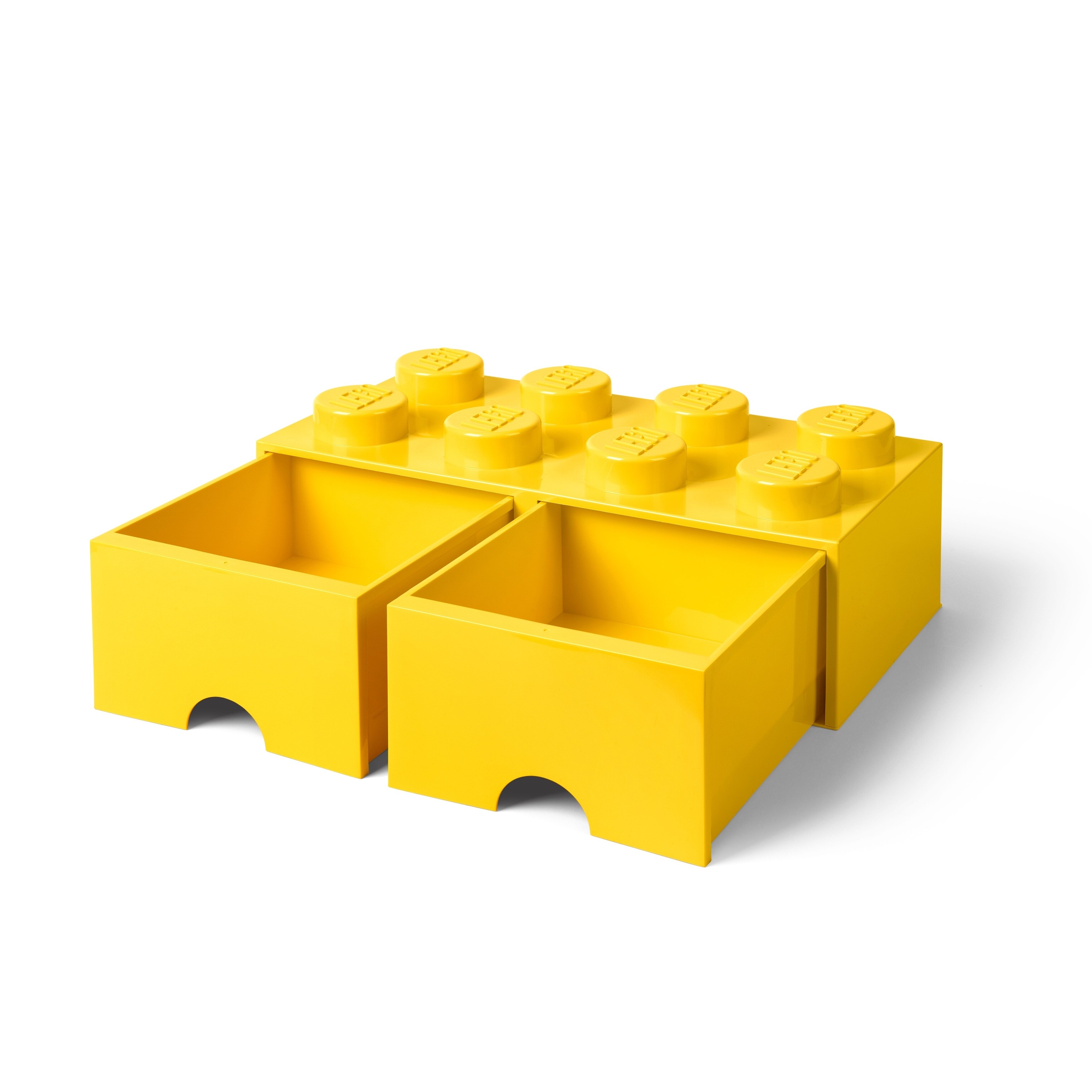 Lego 8-Stud Bright Yellow Storage Brick Drawer - Image 2