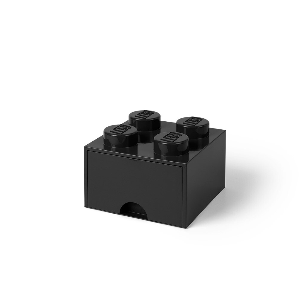 Lego 4-Stud Black Storage Brick Drawer - Image 2