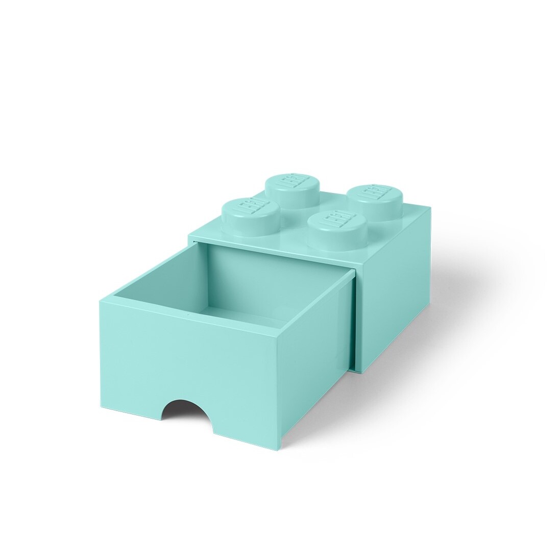 Lego 4-Stud Aqua Light Blue Storage Brick Drawer