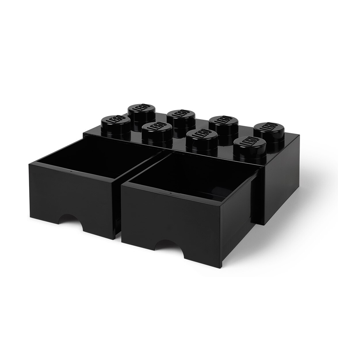 Lego 8-Stud Black Storage Brick Drawer - Image 2
