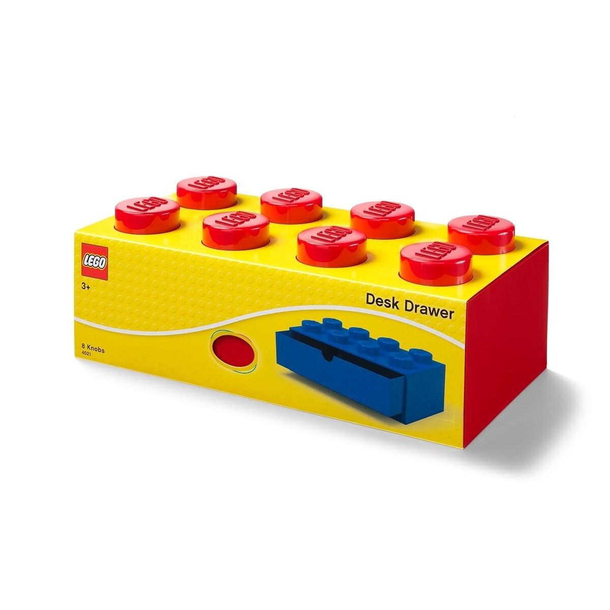 Lego 8-Stud Red Desk Drawer - Image 3