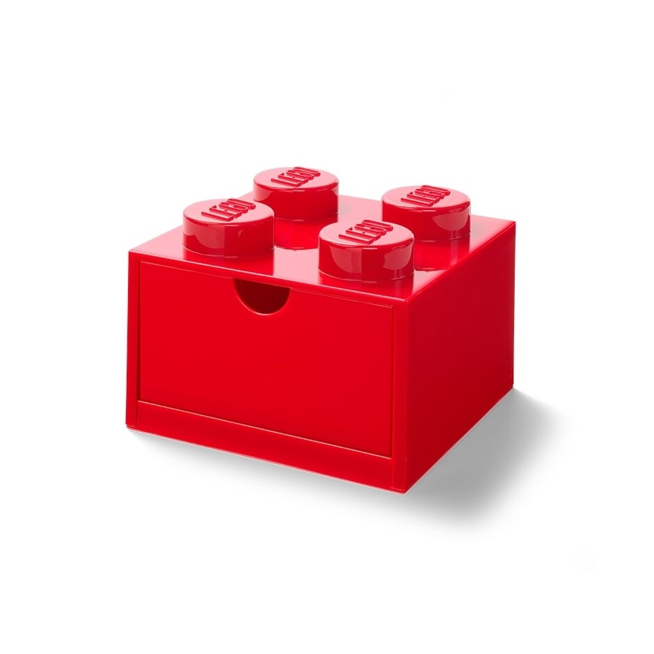 Lego 4-Stud Red Desk Drawer