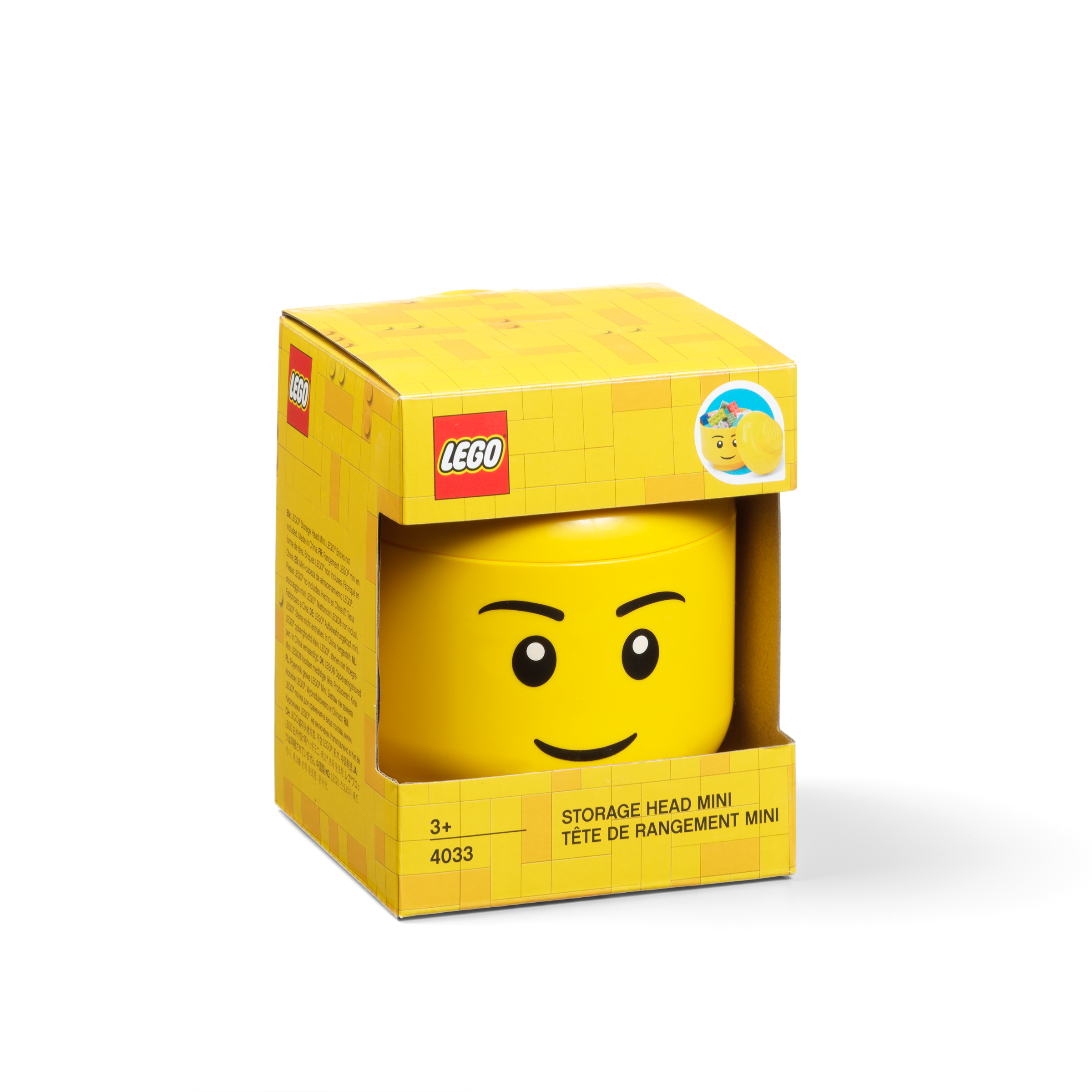 Mini Storage Head Boy – Bright Yellow - Image 2