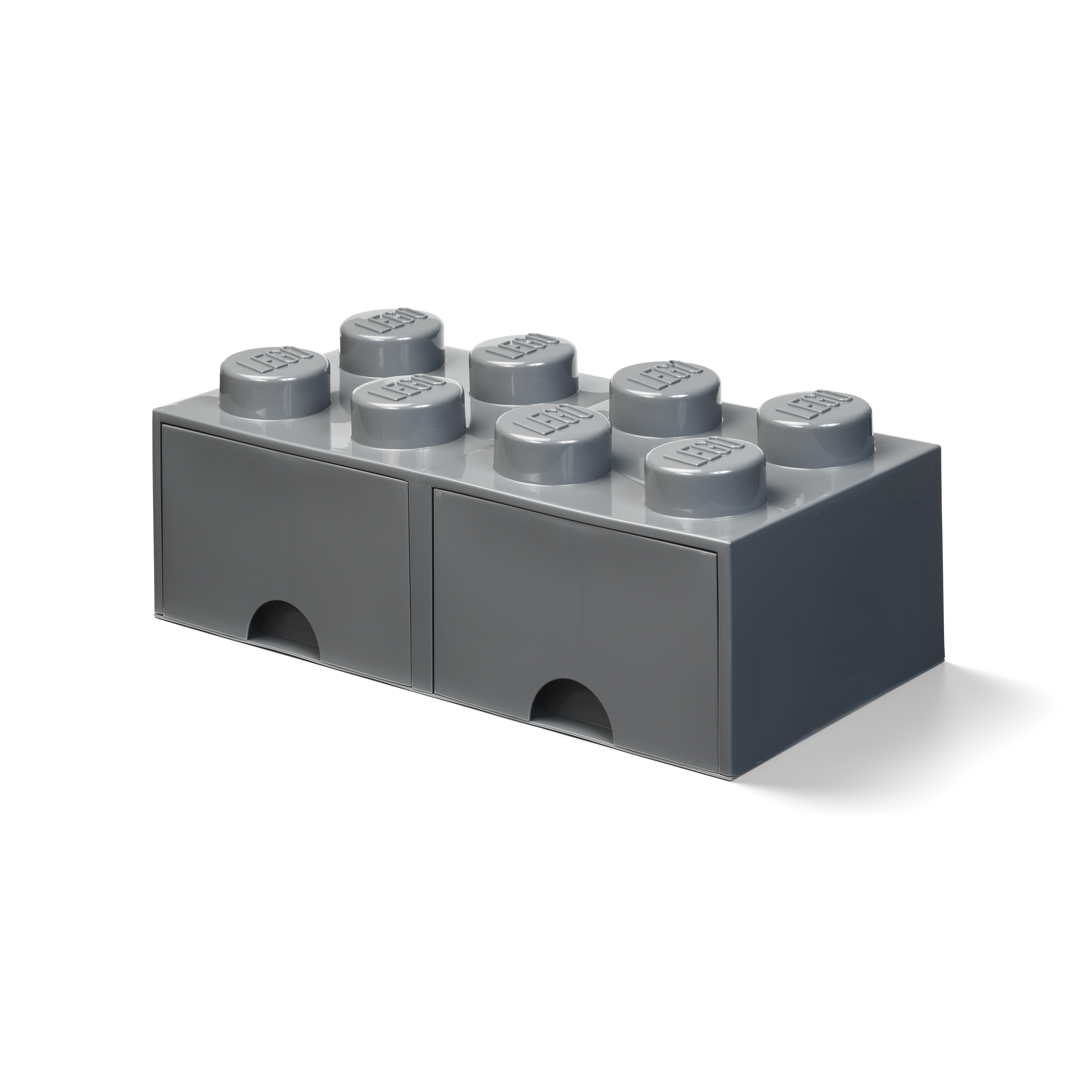 8-Stud Brick Drawer – Dark Gray