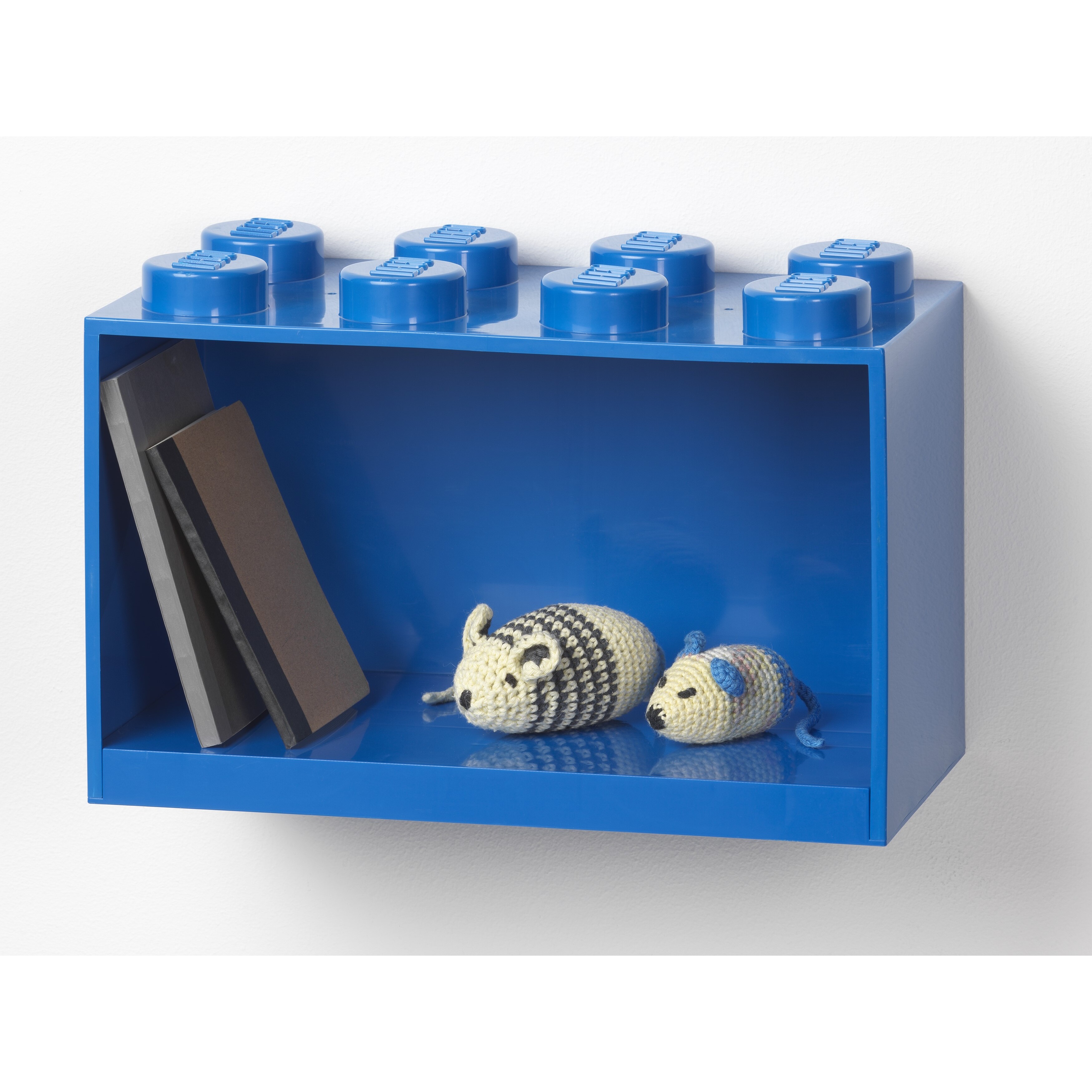 8-Stud Brick Shelf – Blue - Image 4