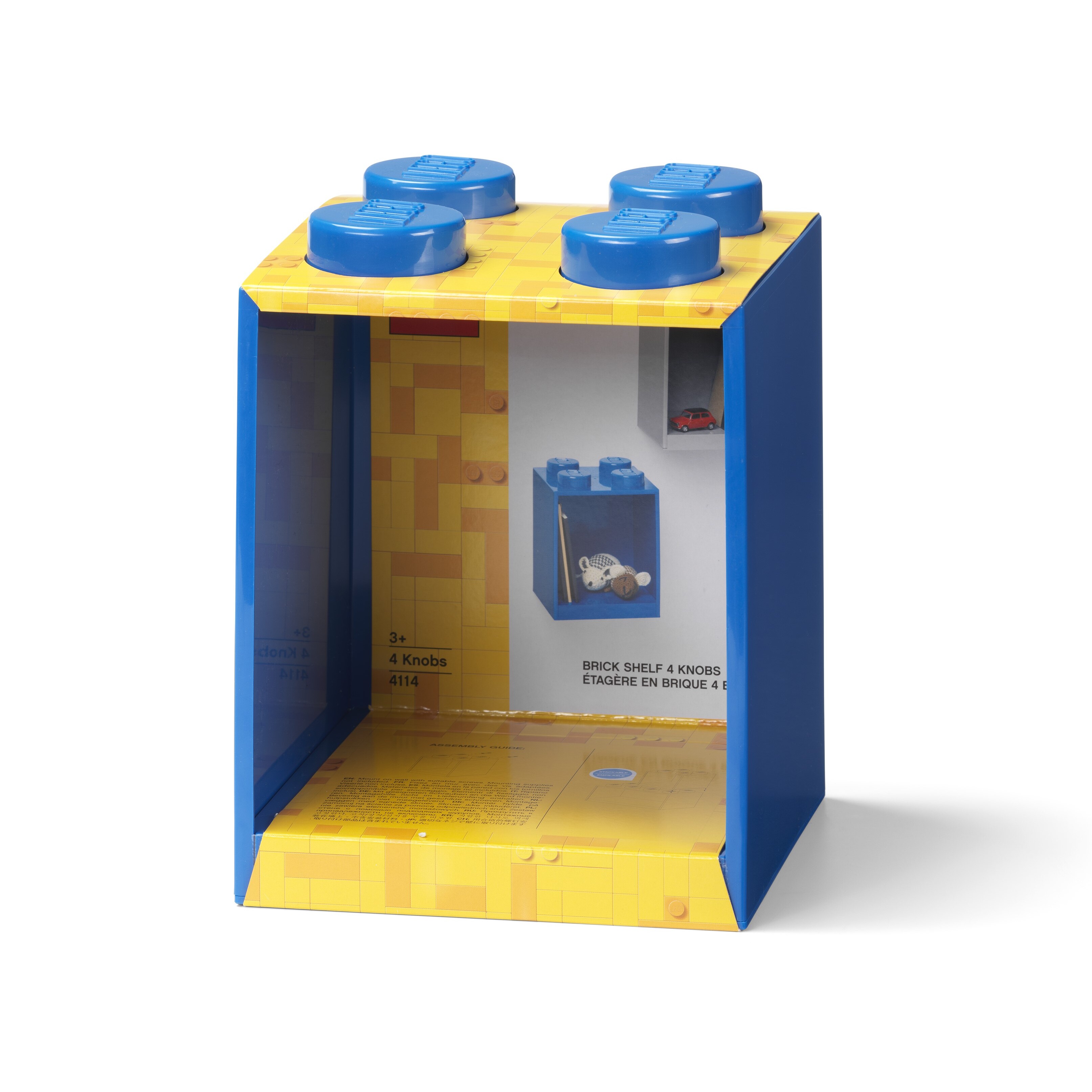 4-Stud Brick Shelf – Blue - Image 2