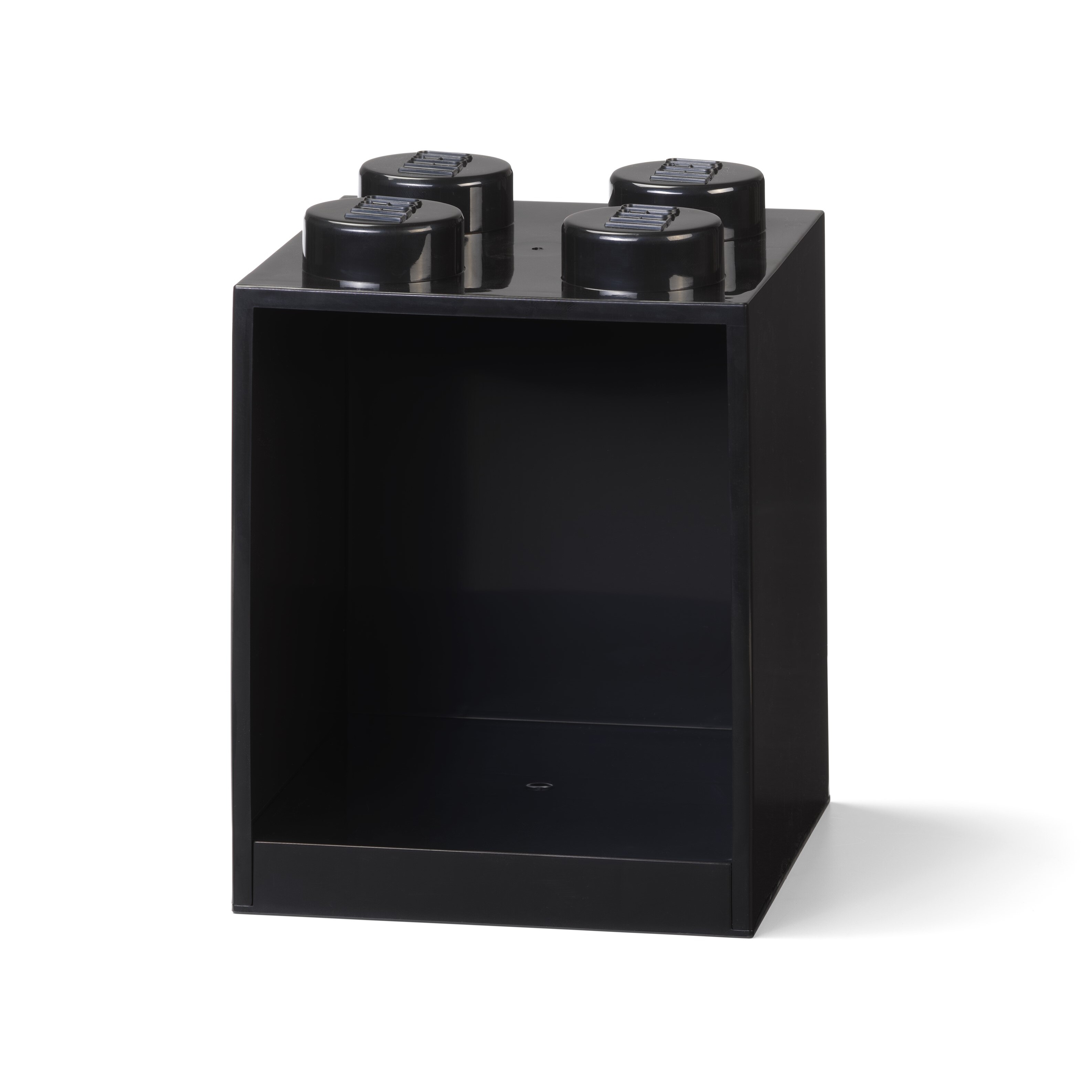 4-Stud Brick Shelf – Black