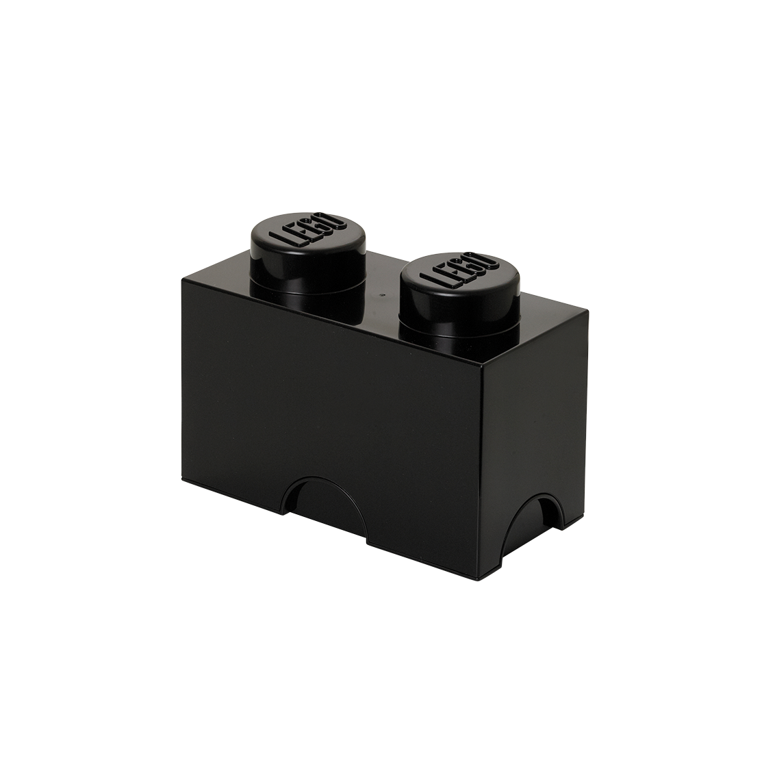 2-Stud Storage Brick – Black