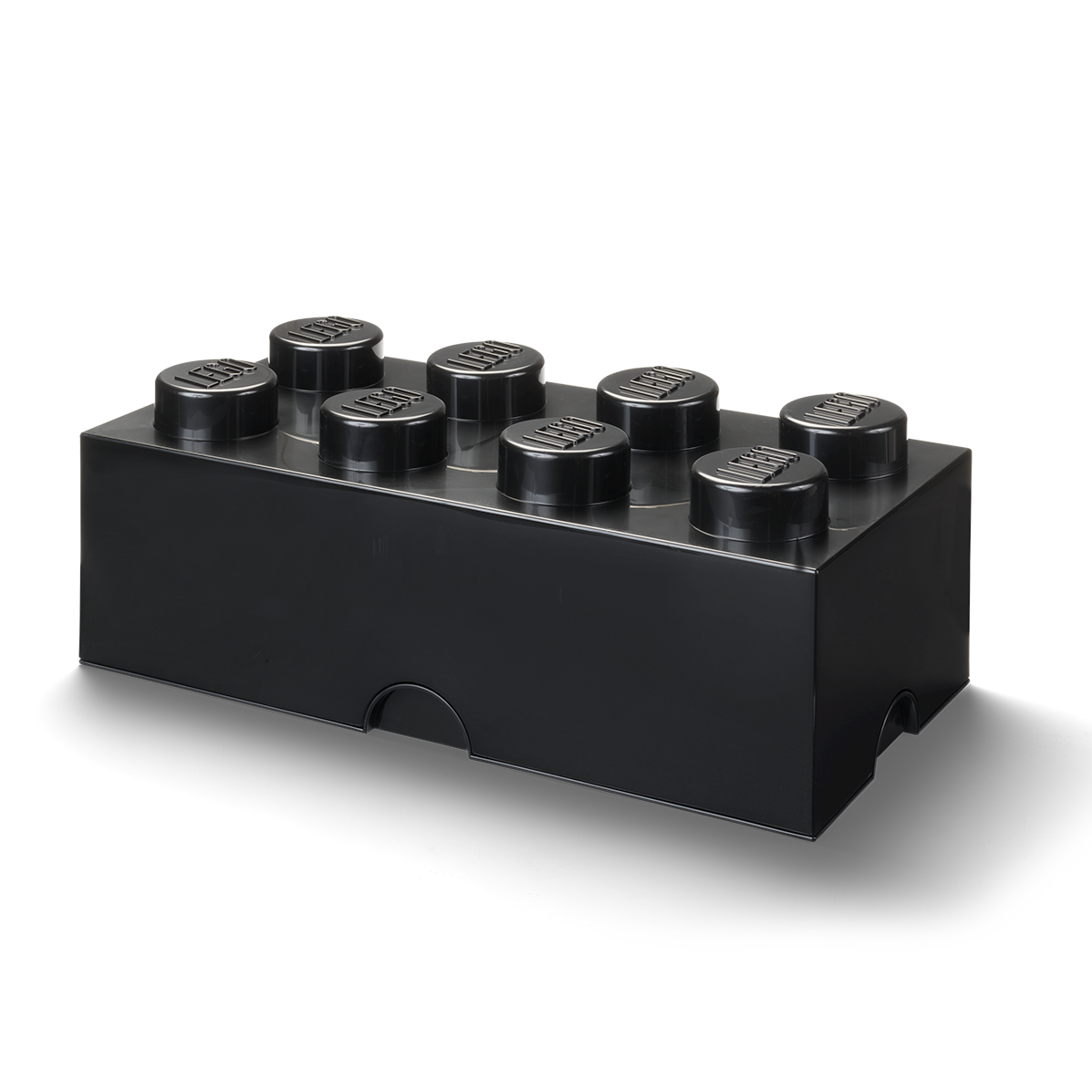 8-Stud Storage Brick – Black