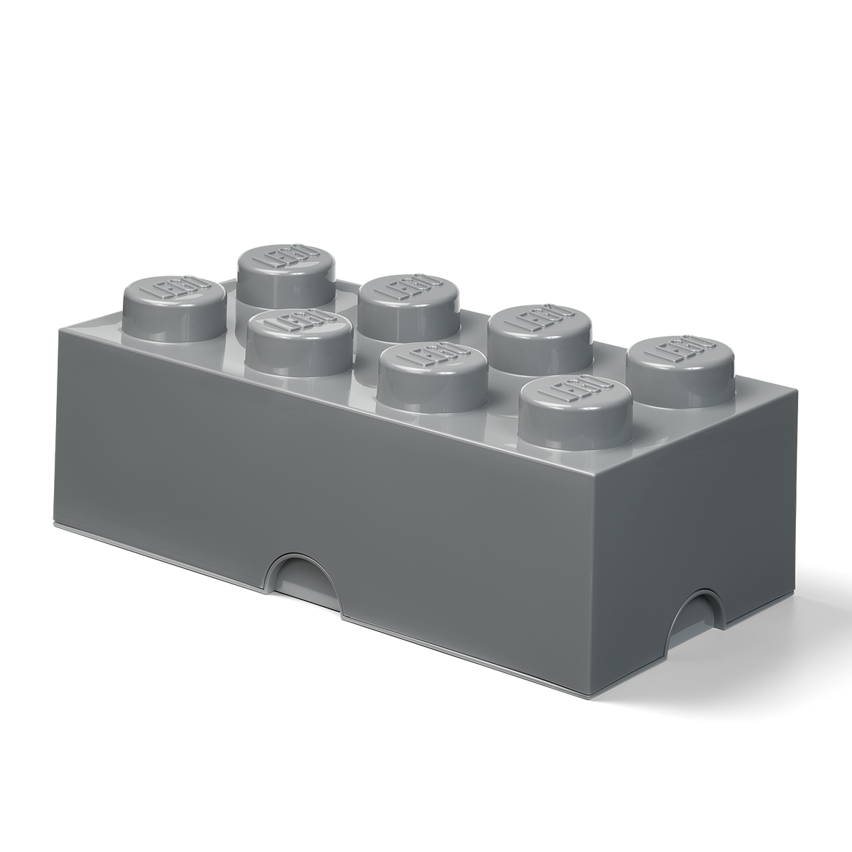 8-Stud Storage Brick – Gray