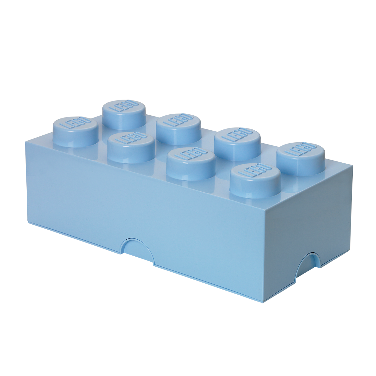 8-Stud Storage Brick – Light Blue