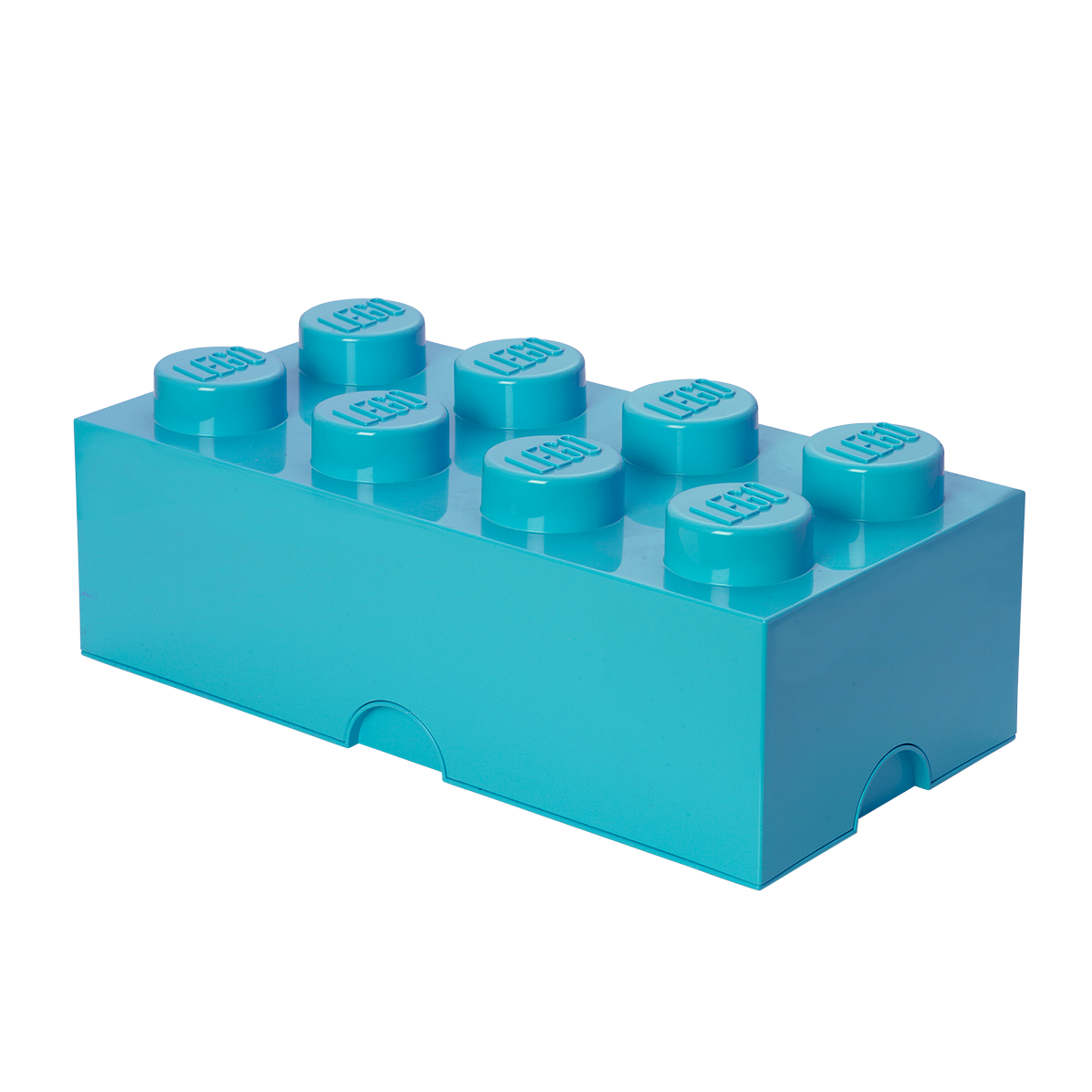 8-Stud Storage Brick – Azure Blue