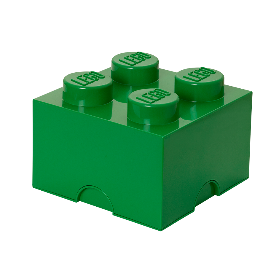 4-Stud Storage Brick – Green
