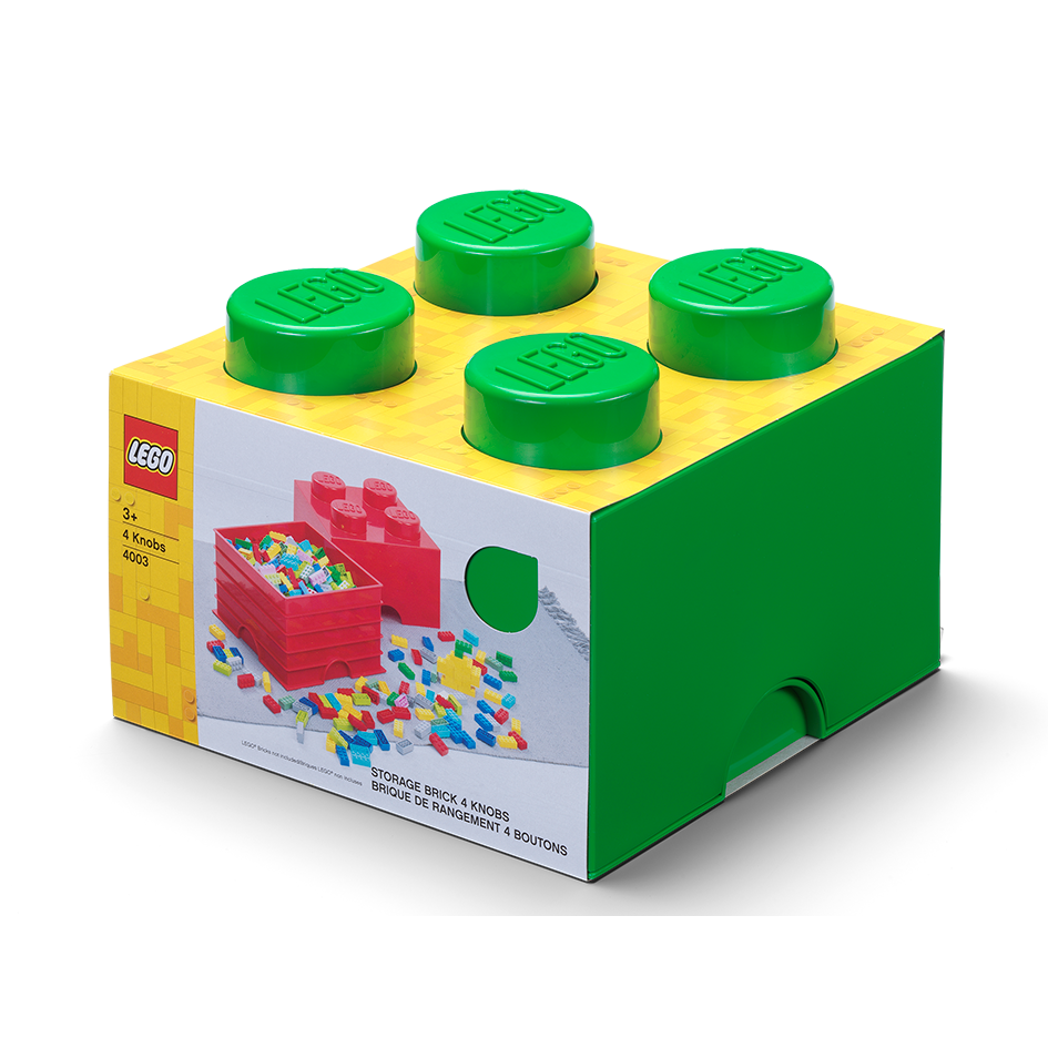 4-Stud Storage Brick – Green - Image 2