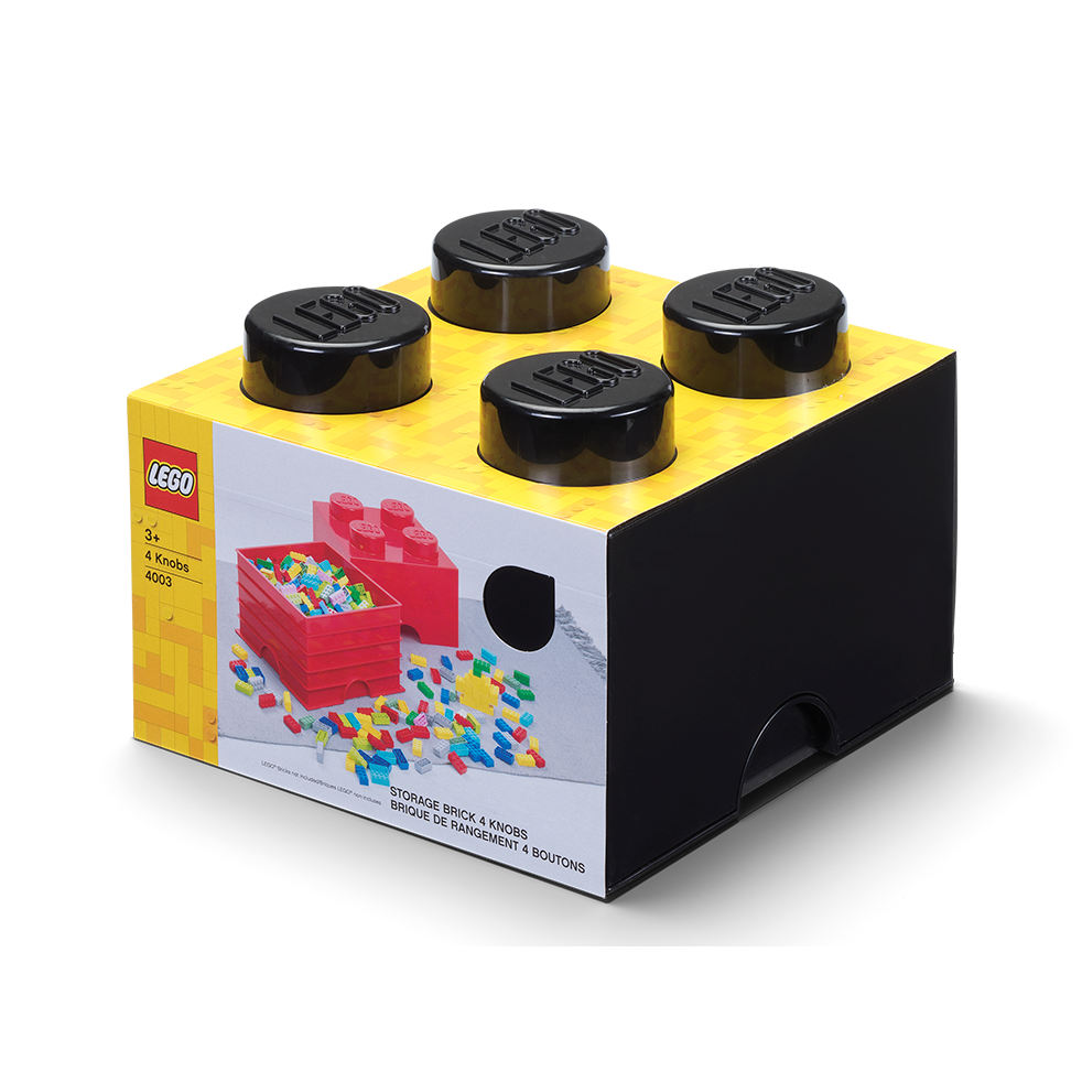 4-Stud Storage Brick – Black - Image 2