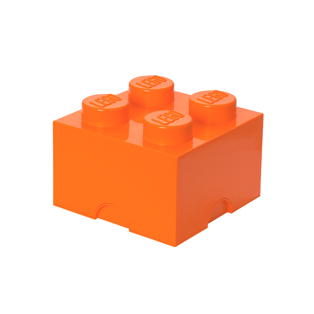 4-Stud Storage Brick – Orange