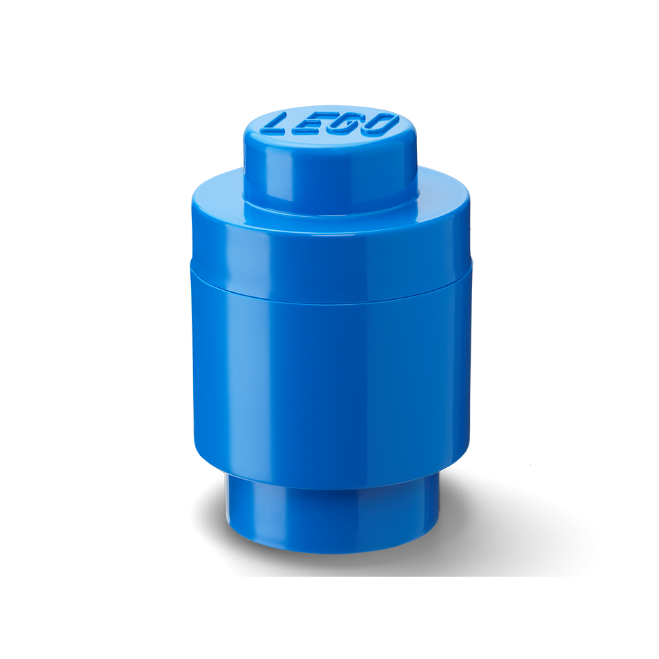 1-Stud Round Storage Brick – Blue