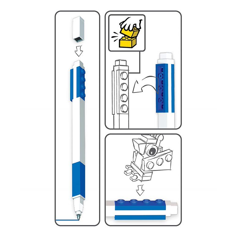 Pen Pal Gel Pen With Minifigure – Blue - Image 3
