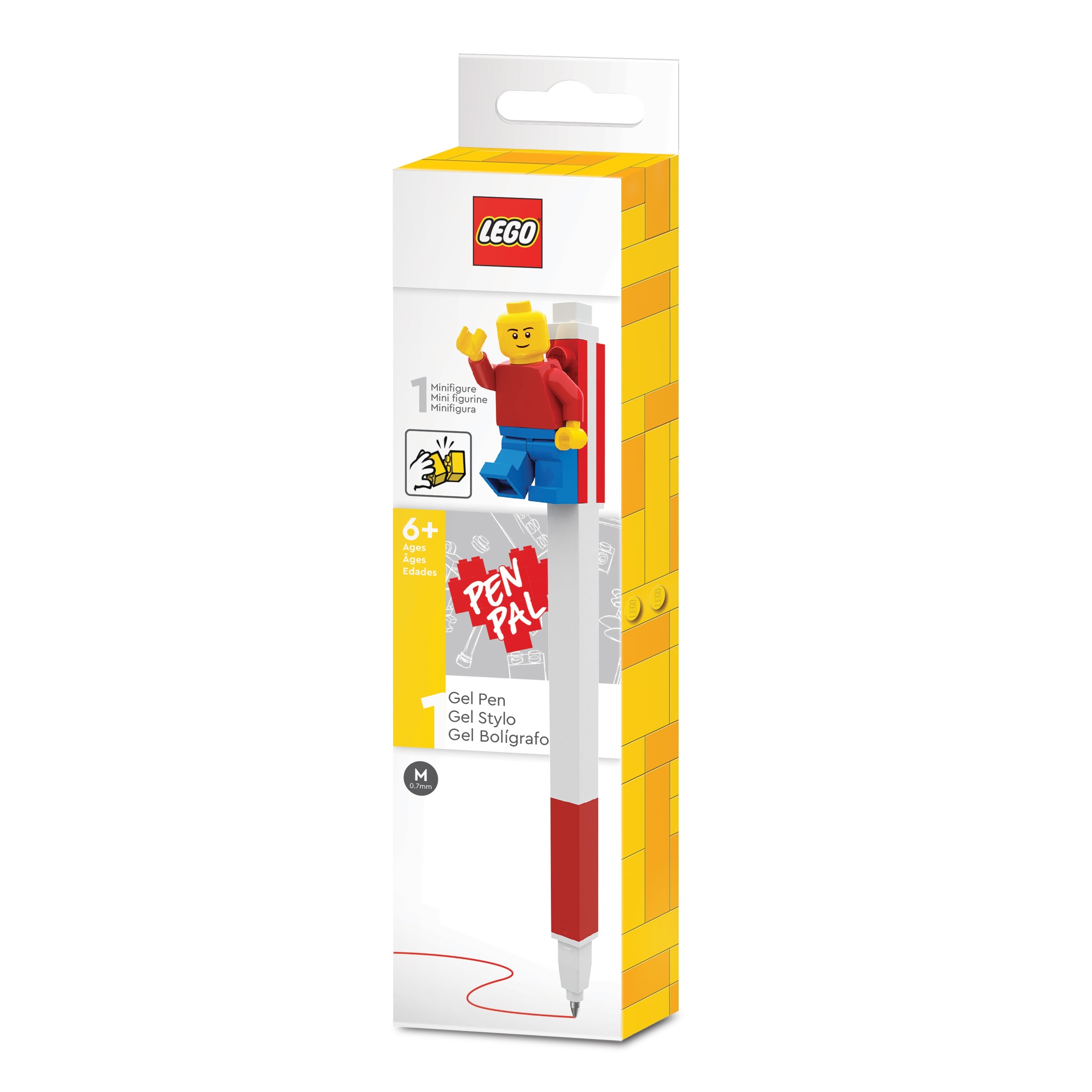 Pen Pal Gel Pen With Minifigure – Red - Image 2
