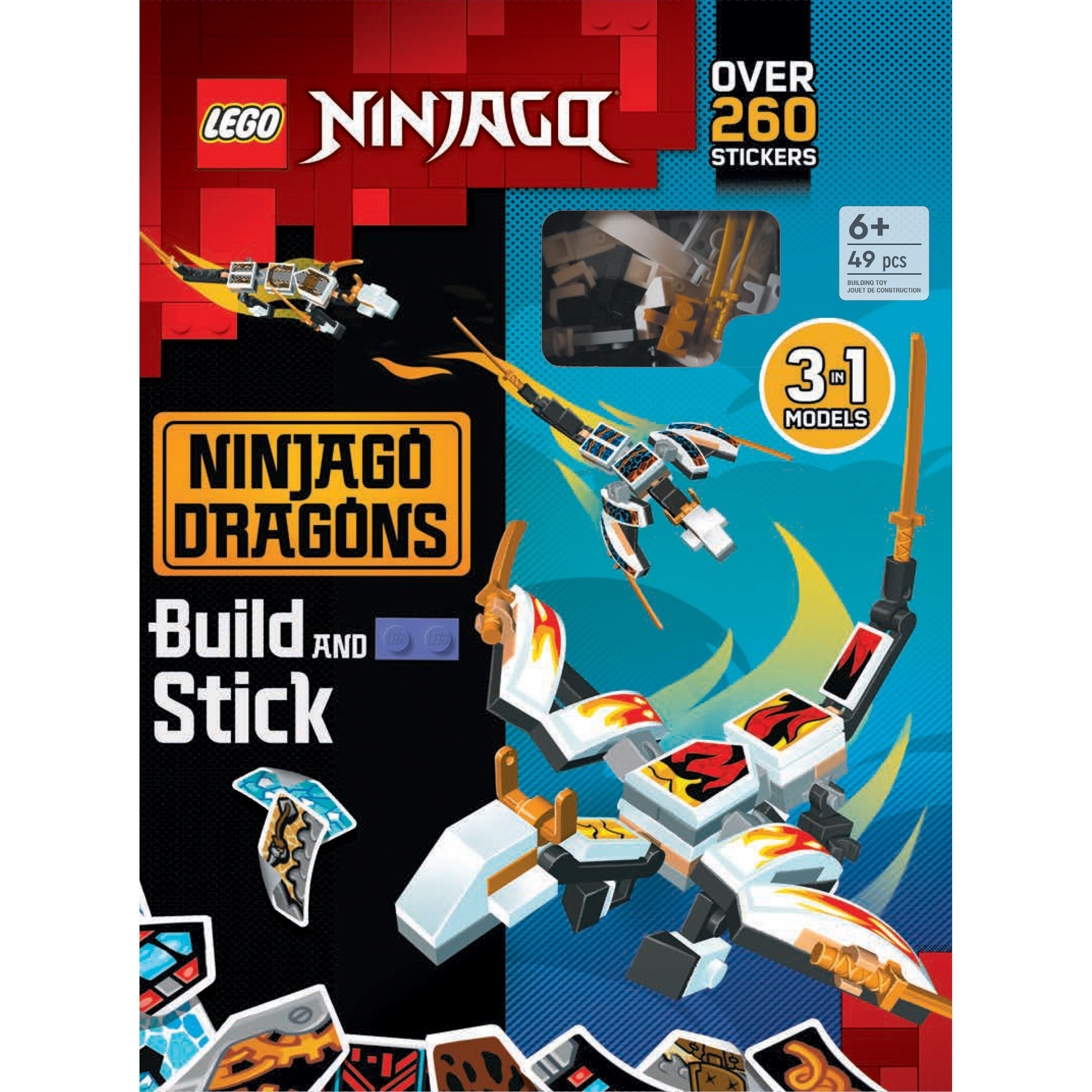 Build And Stick: Ninjago Dragons Book