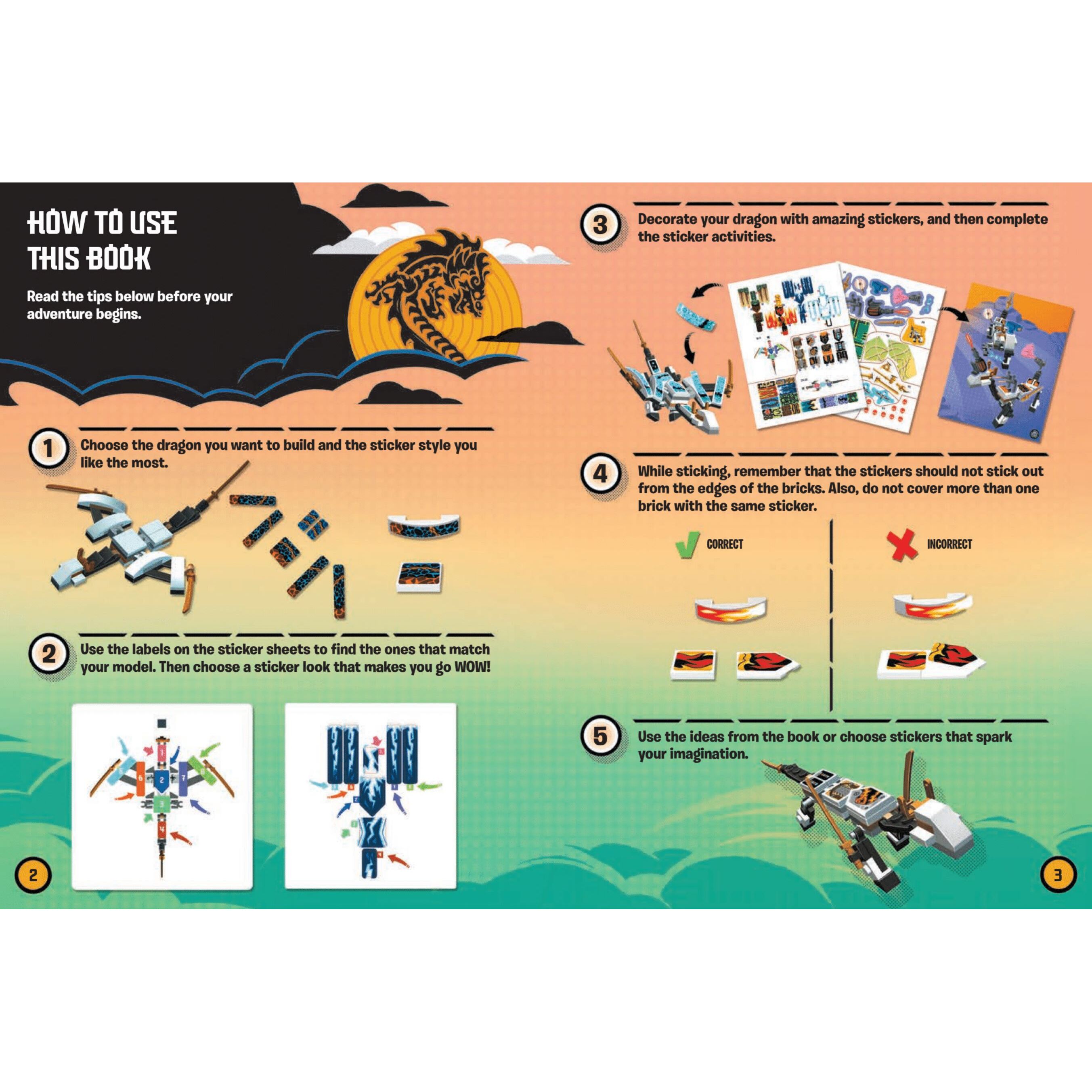 Build And Stick: Ninjago Dragons Book - Image 2