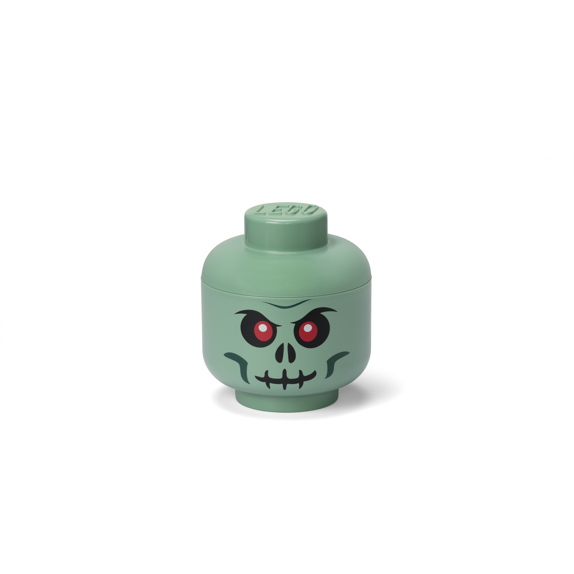Small Skeleton Storage Head – Green