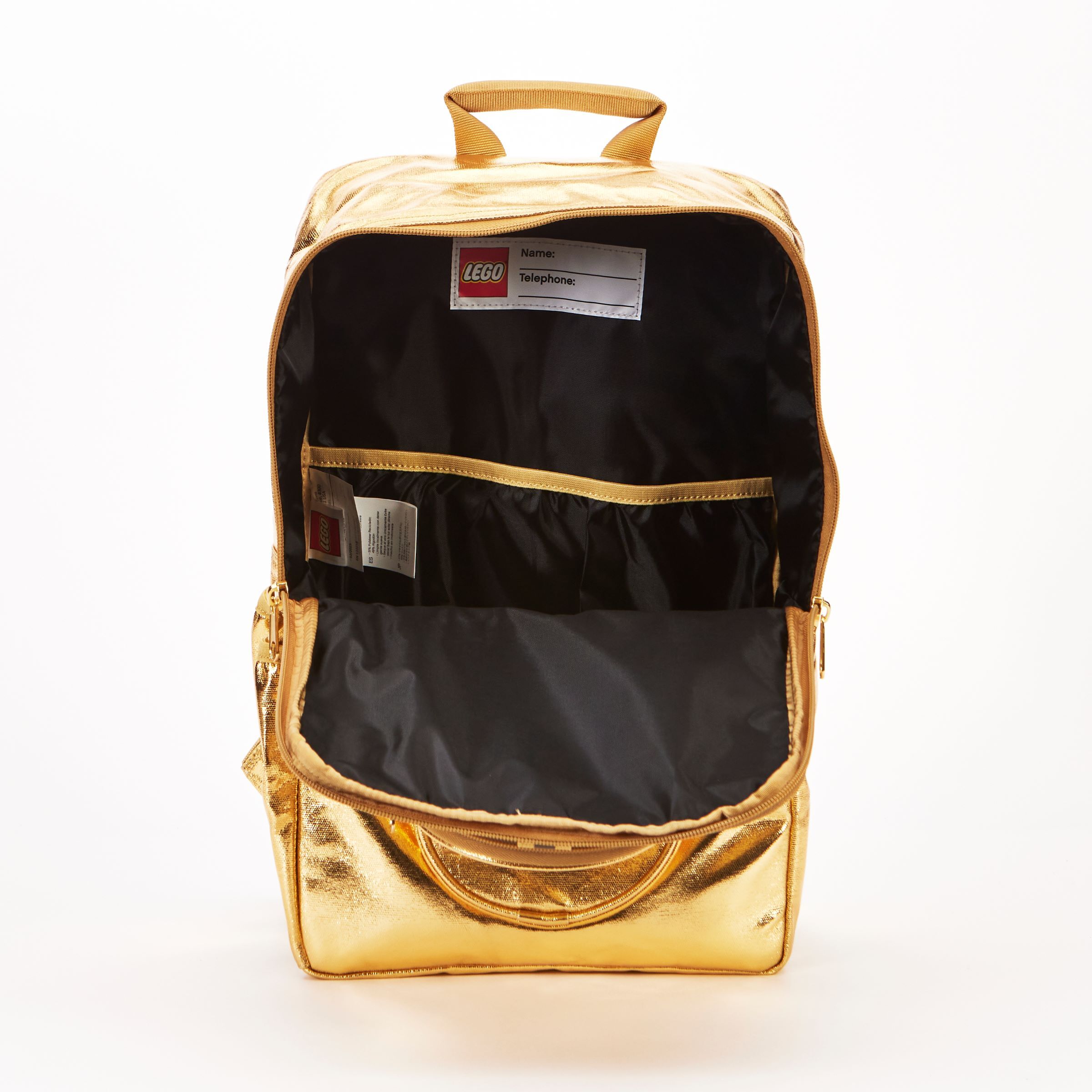 Brick Backpack – Metallic Gold - Image 3