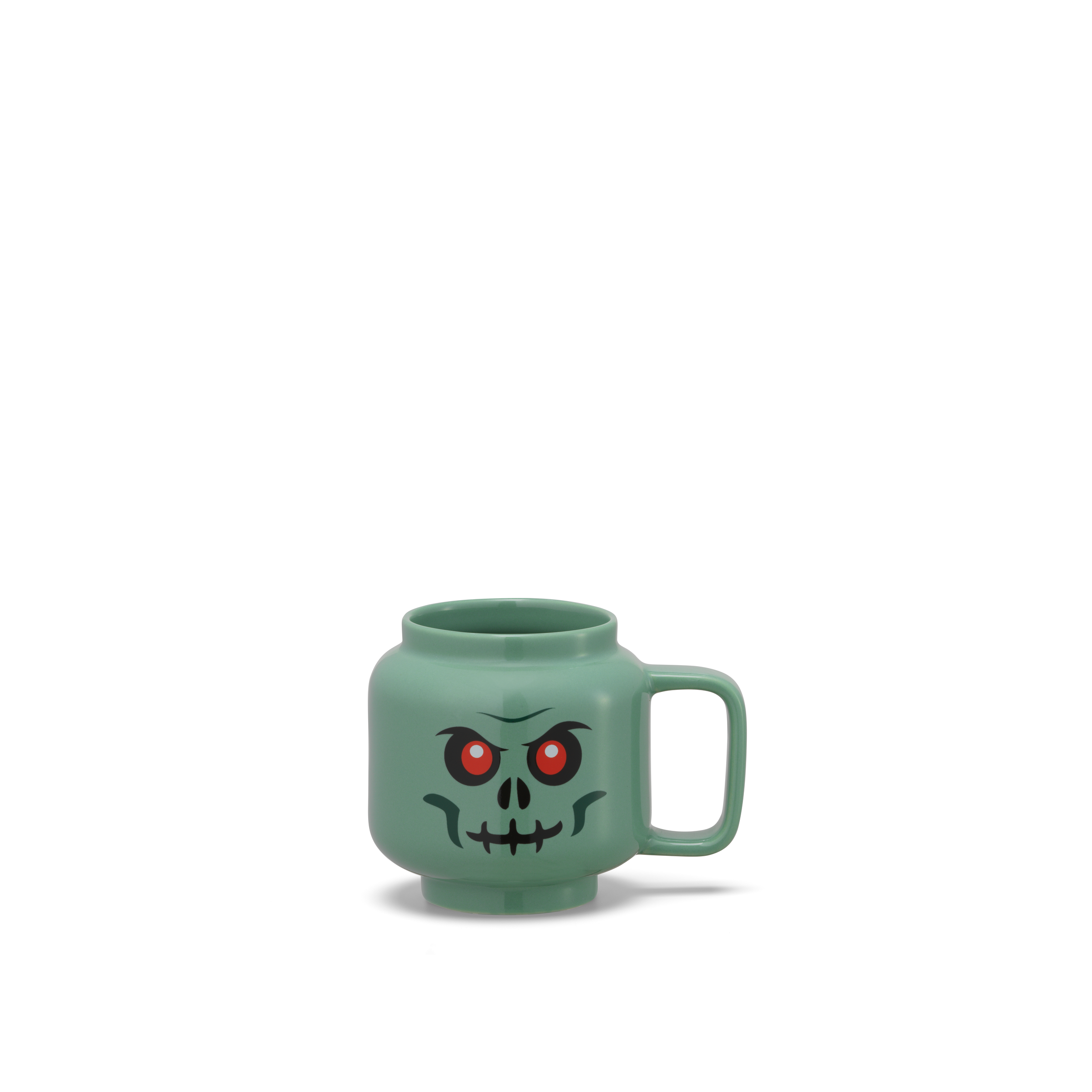 Small Ceramic Mug – Green Skeleton