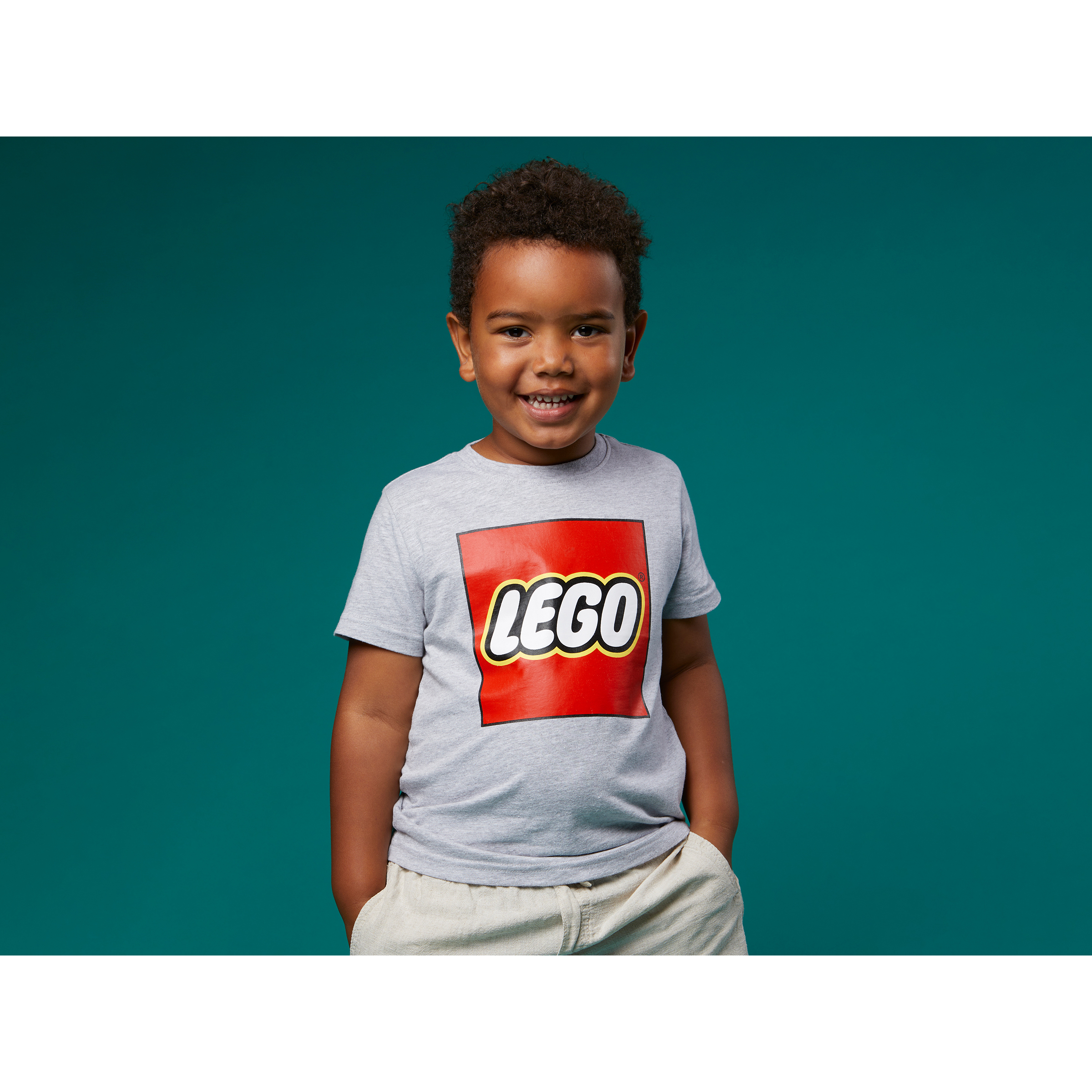 Kids' Short Sleeve Logo T-Shirt – Gray MéLange - Image 6