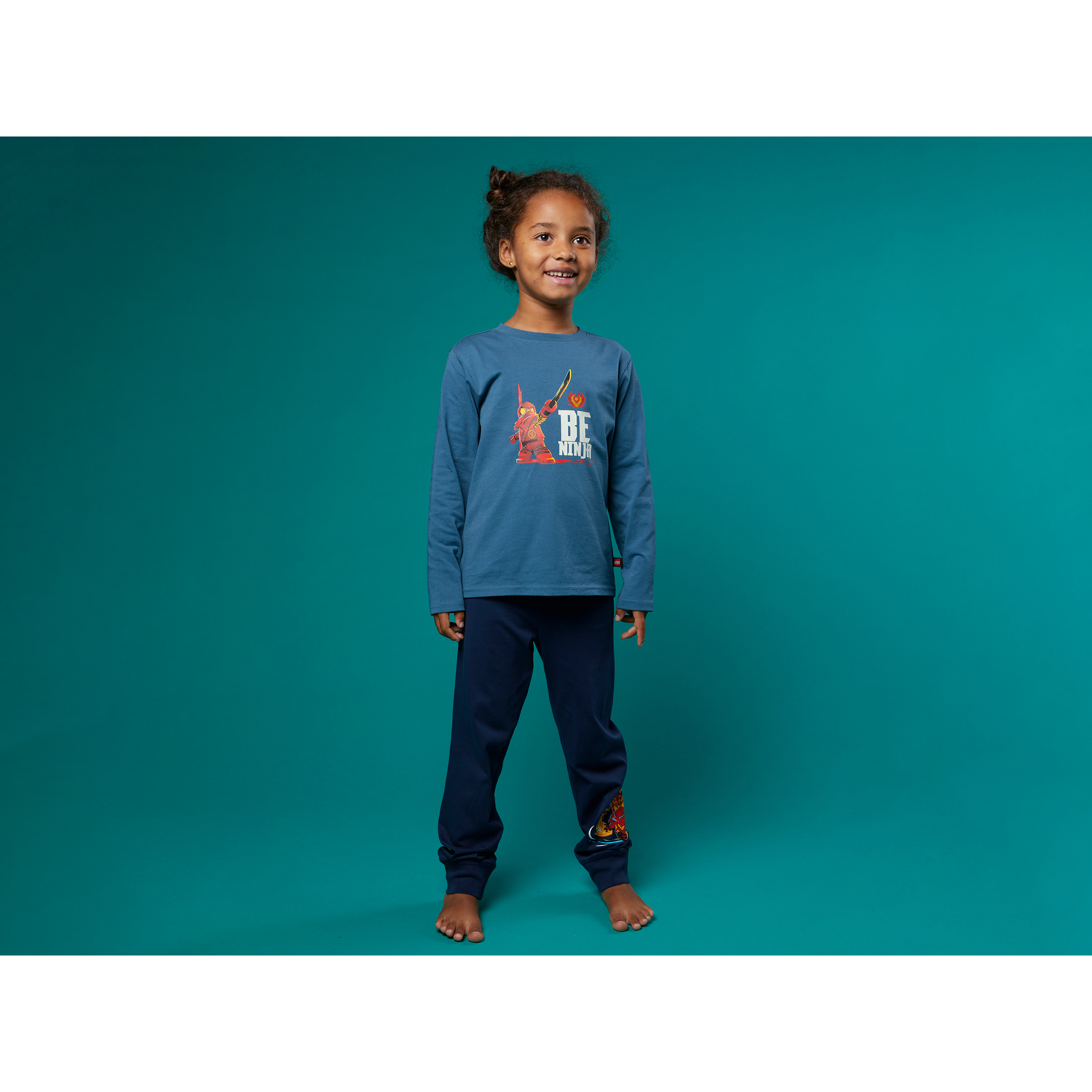 Kids Pajamas – Middle Blue - Image 6