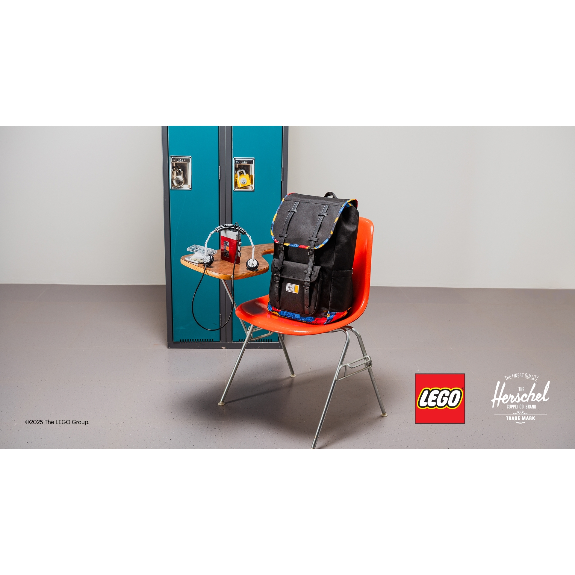 Herschel Little America Backpack – Abstract Bricks - Image 6