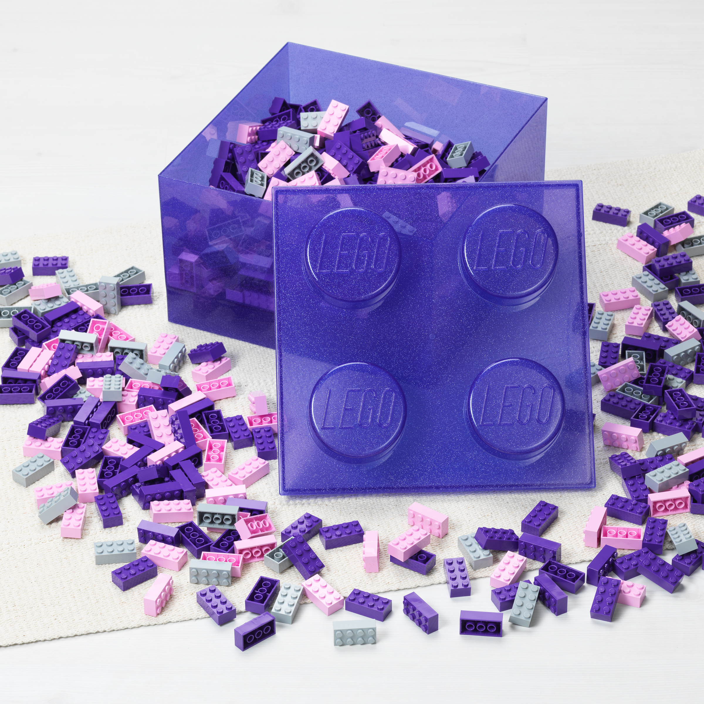 Purple Clear Brick-Shaped Storage Box - Image 4