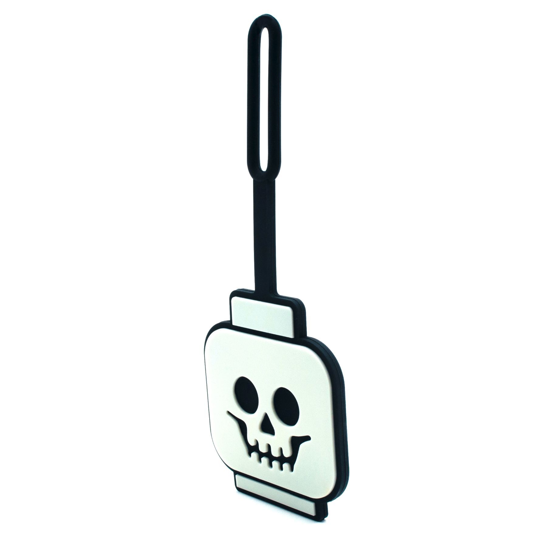 Skeleton Head Glow-In-The-Dark Bag Tag - Image 4