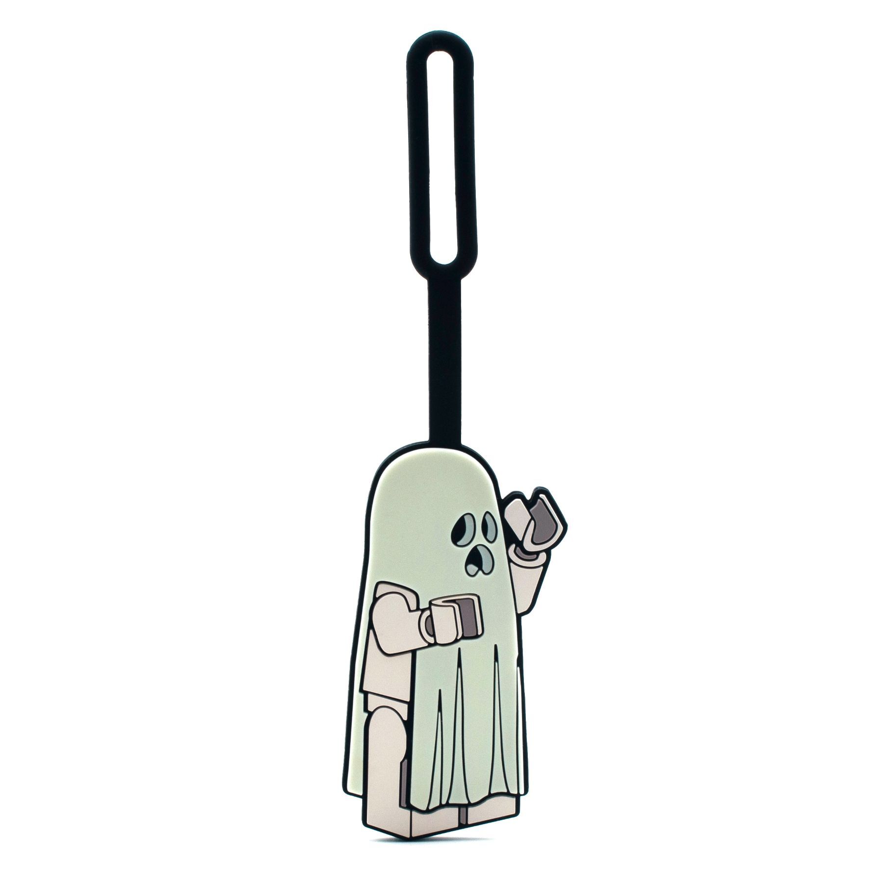 Ghost Glow-In-The-Dark Bag Tag