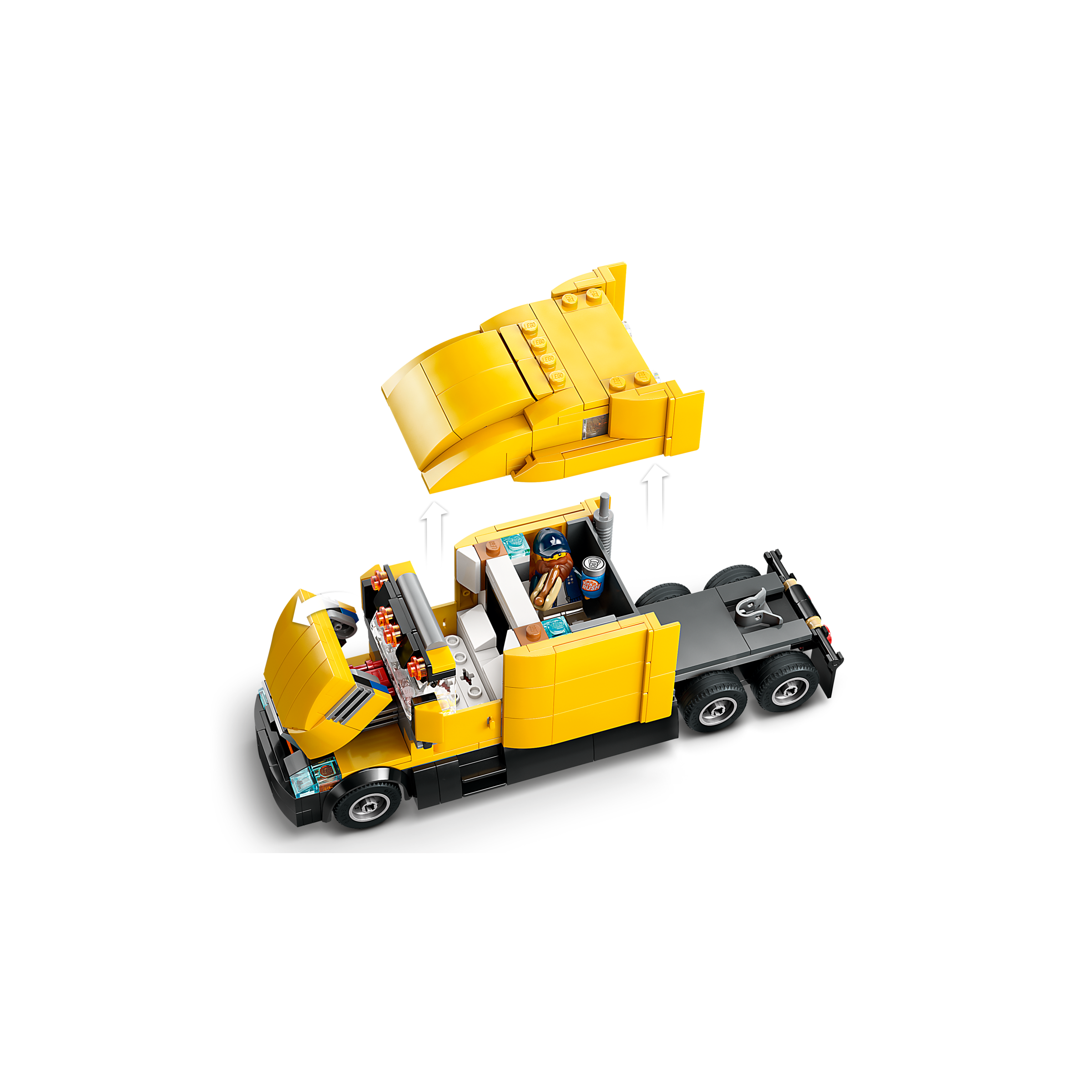 Yellow Delivery Truck - Image 5