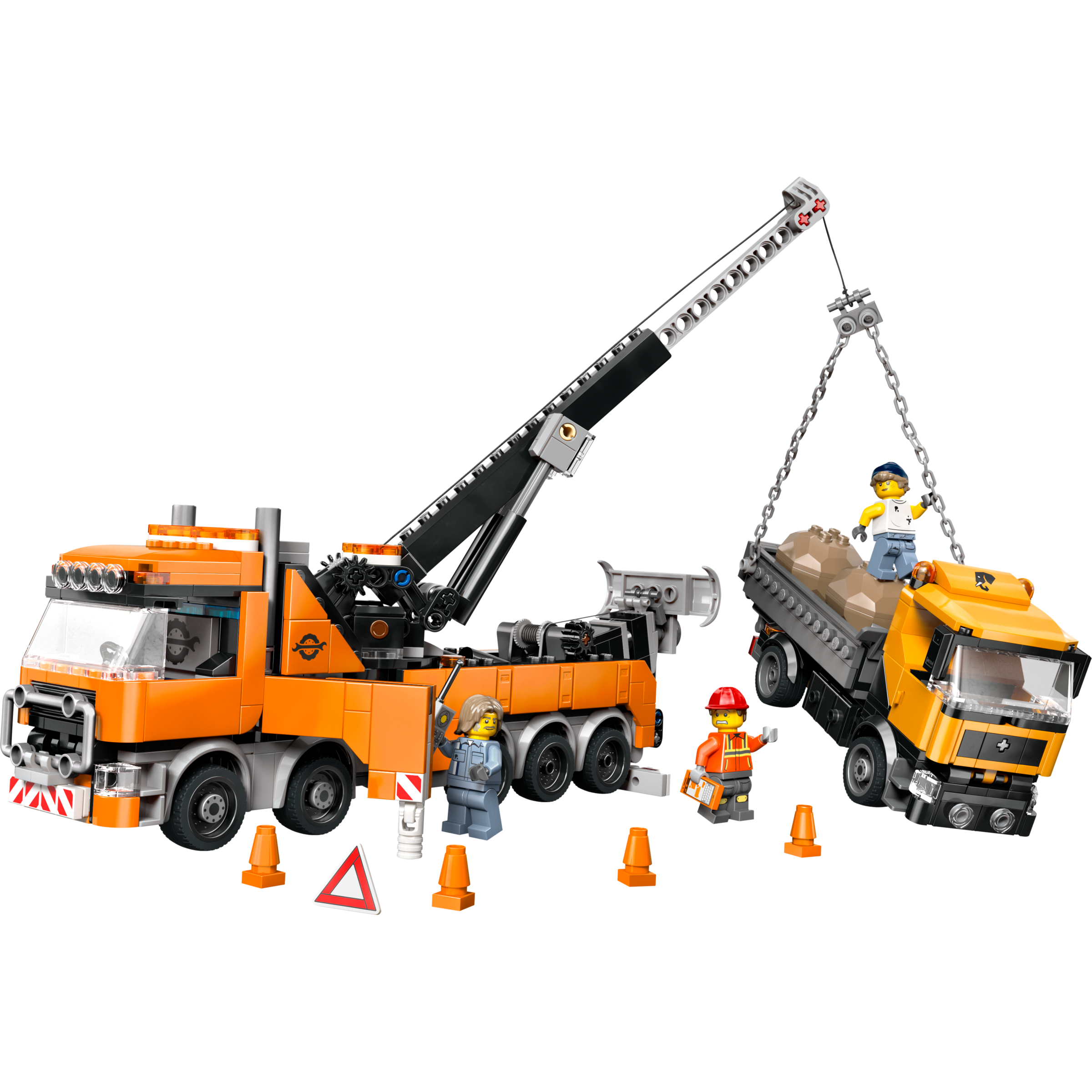 Heavy-Duty Recovery Tow Truck With Crane