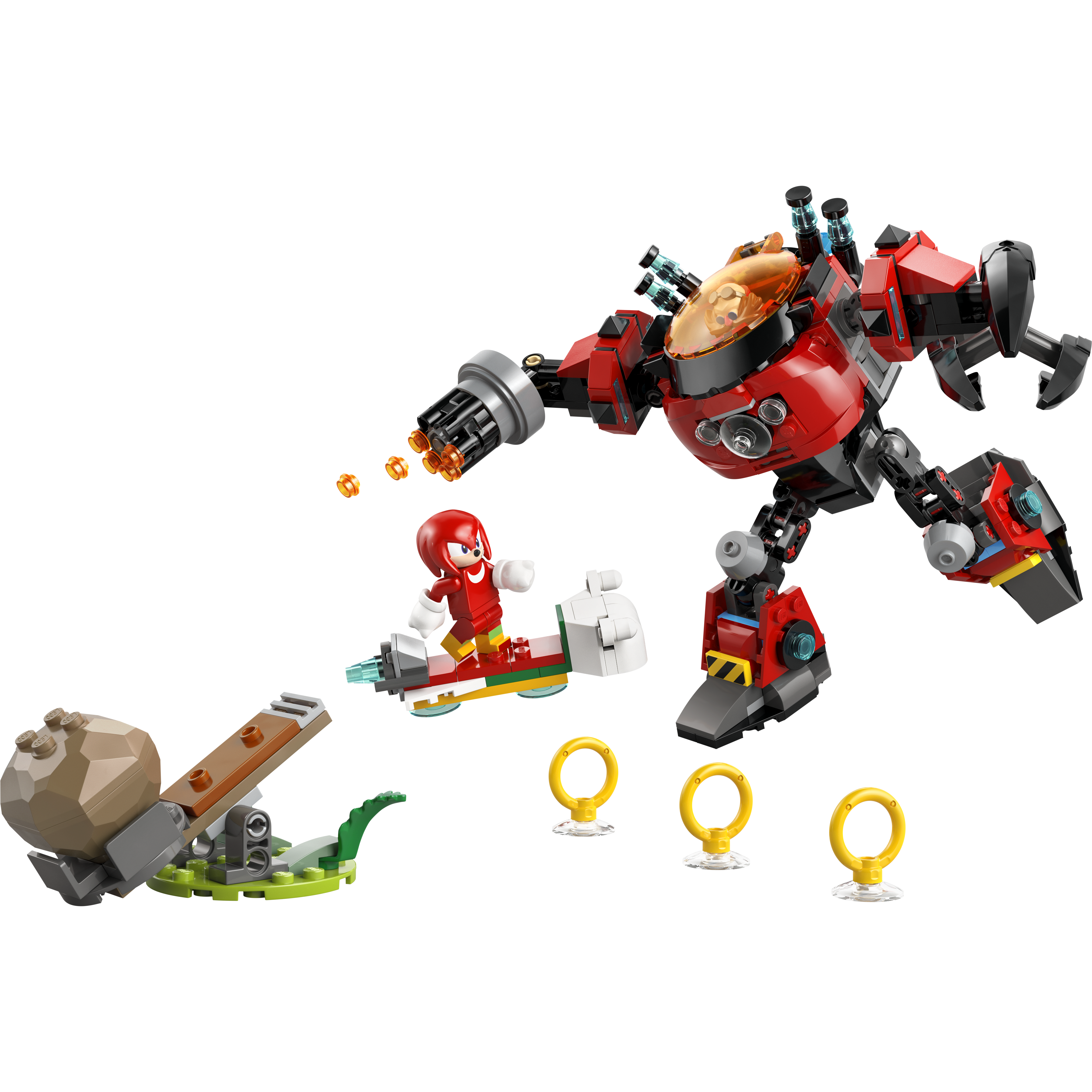 Knuckles Vs. Dr. Eggman Egg Crusher Mech