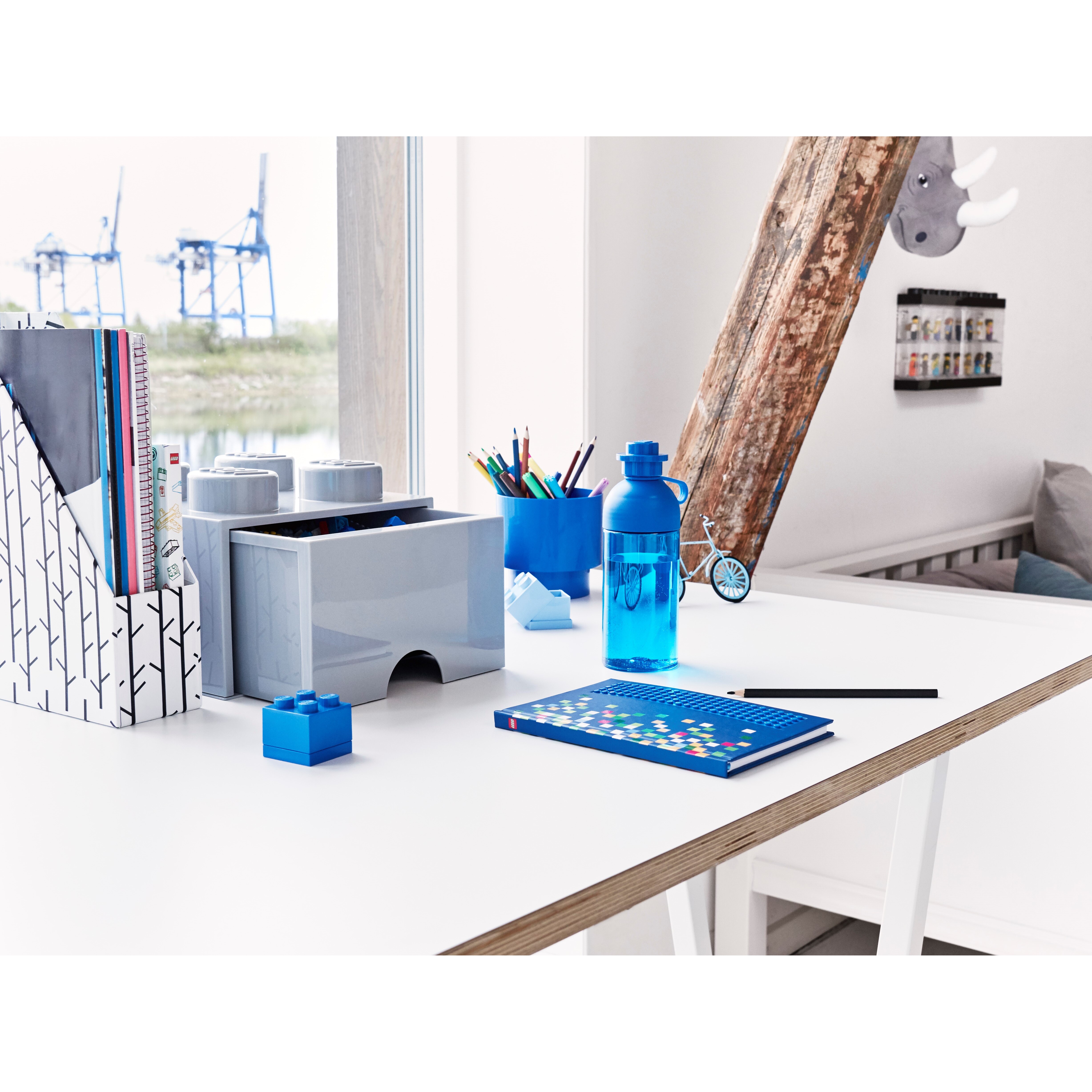 Lego 4-Stud Medium Stone Gray Storage Brick Drawer - Image 5