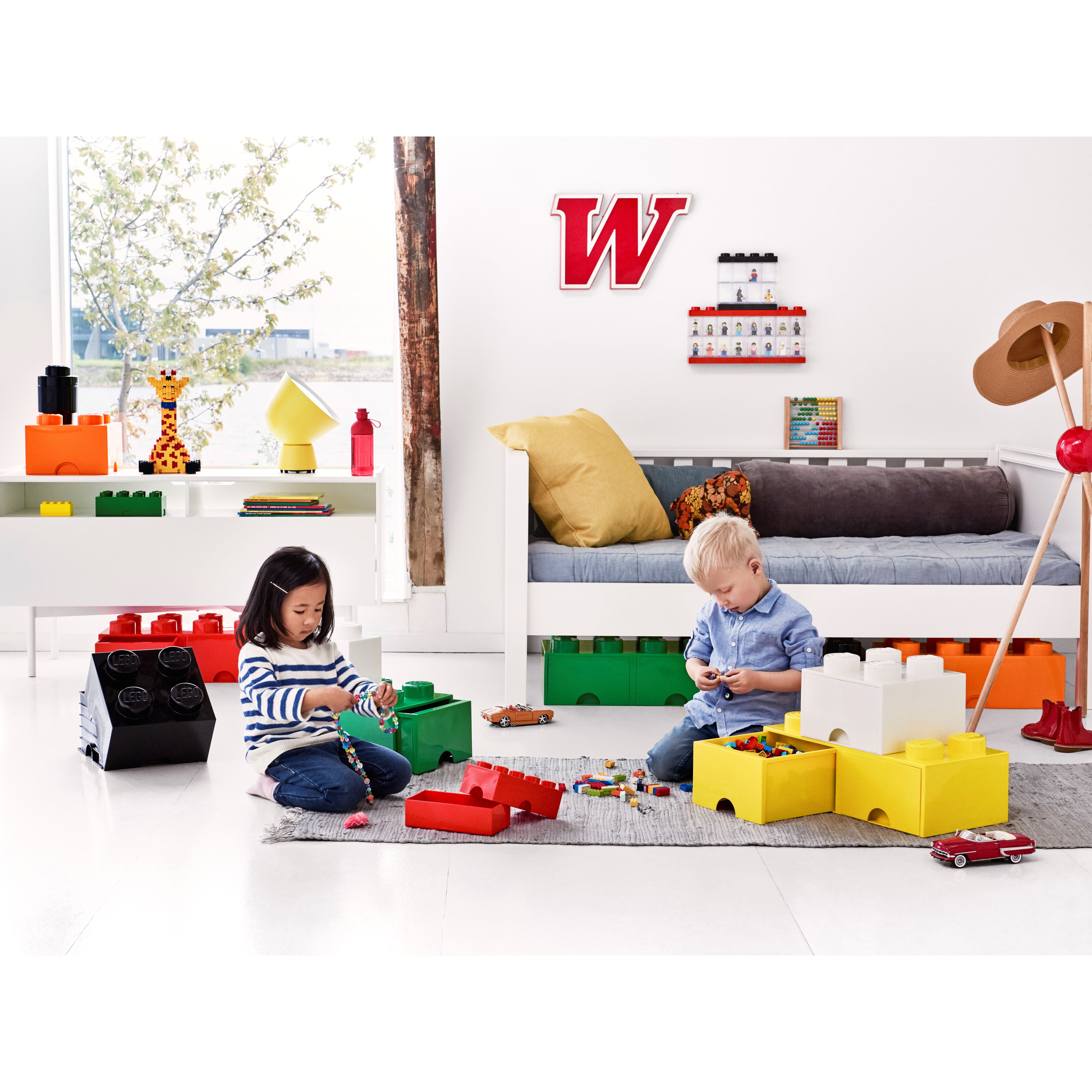 Lego 4-Stud Bright Yellow Storage Brick Drawer - Image 3