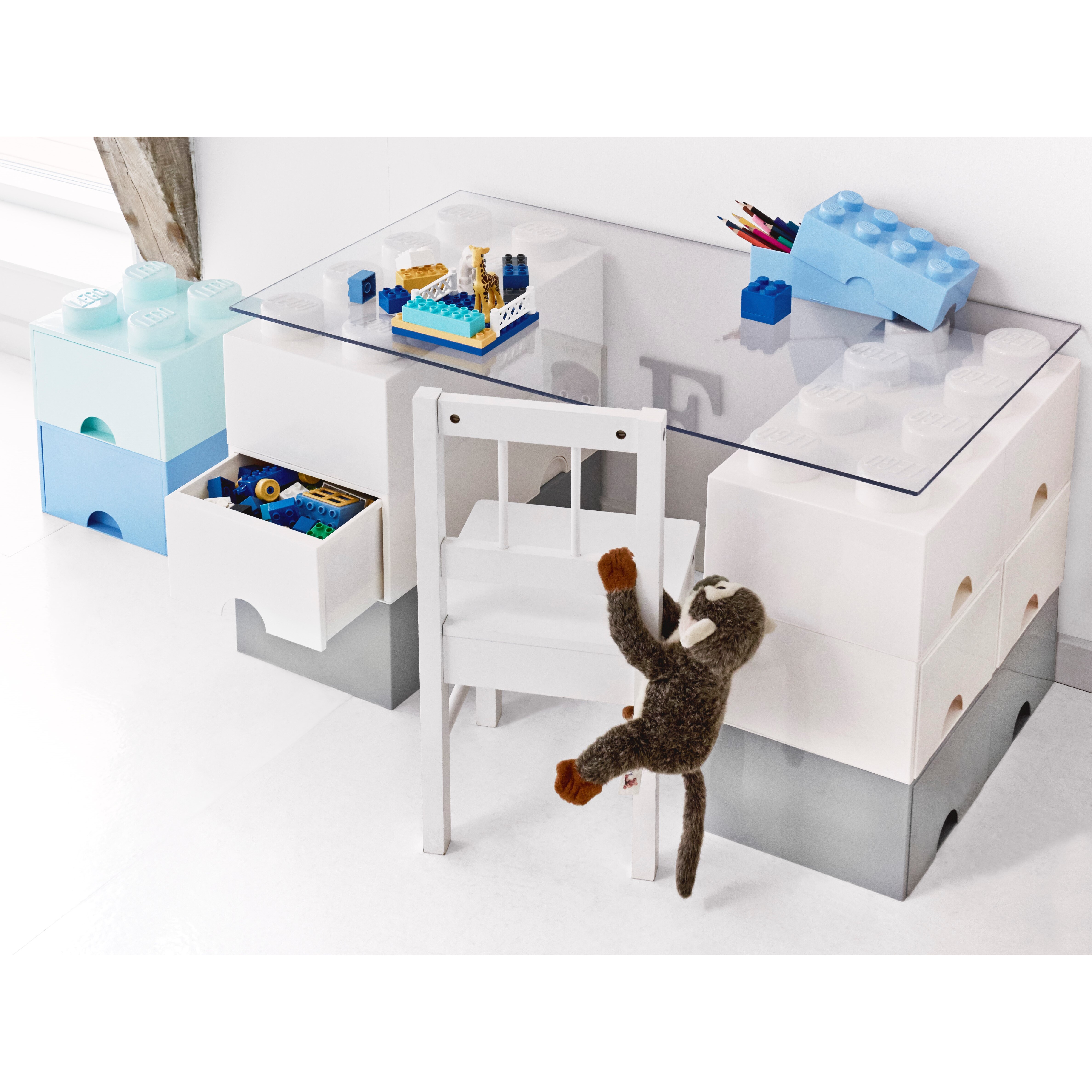 8-Stud Brick Drawer – White - Image 6